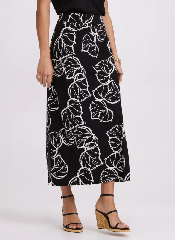 Leaf Print Skirt sold by Laura