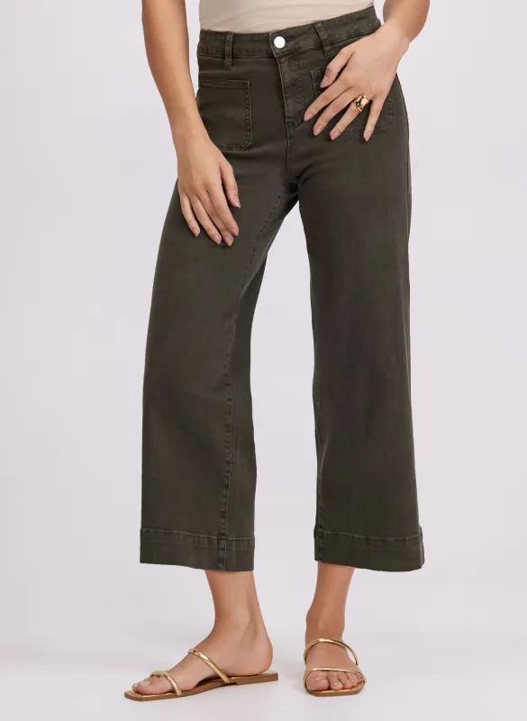 Wide-Leg Cropped Jeans sold by Laura