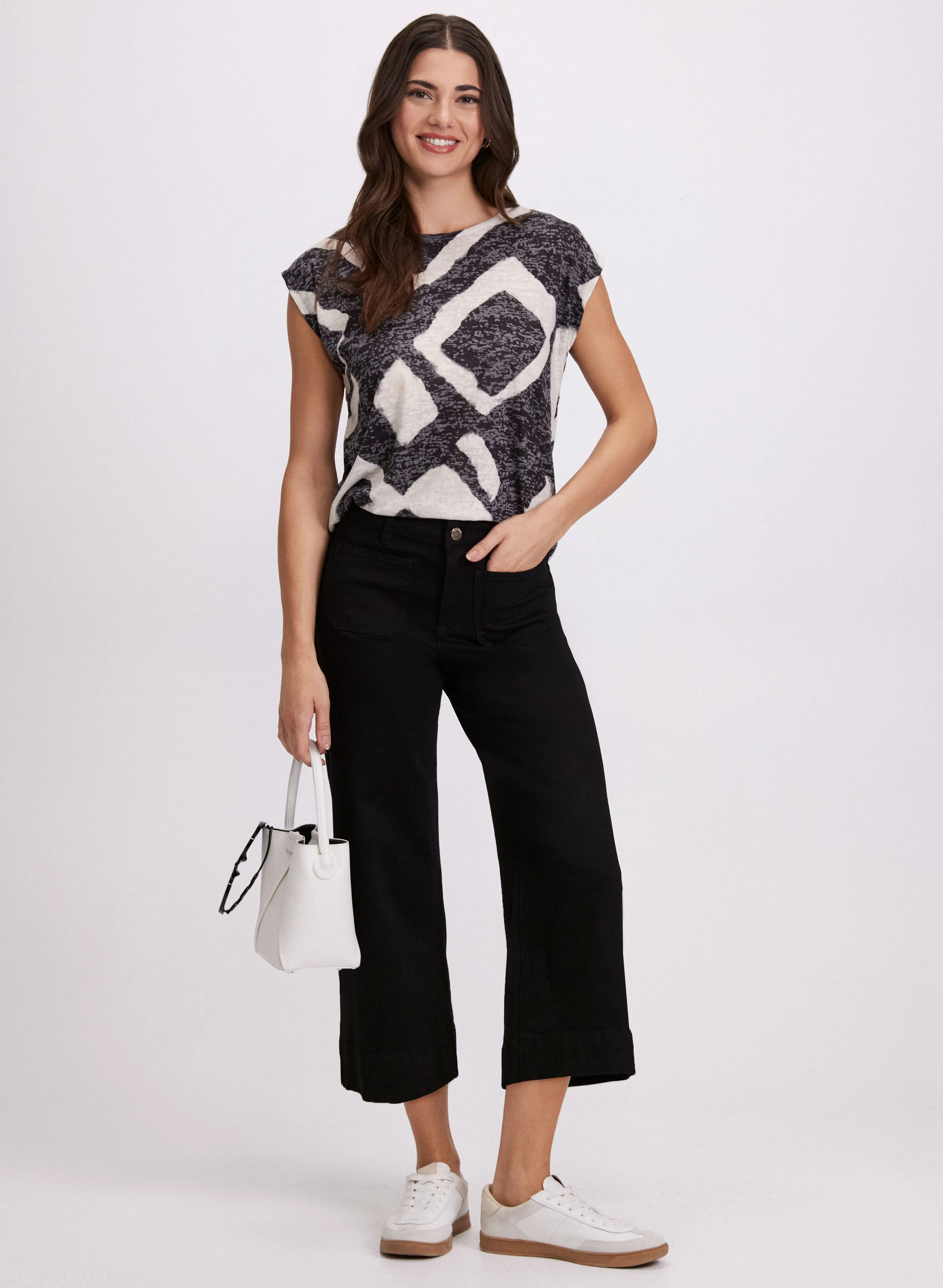 Wide-Leg Cropped Jeans sold by Laura product image thumbnail 3