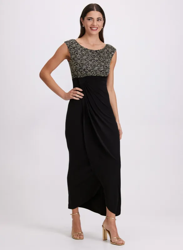 Sequined Empire Waist Dress sold by Laura