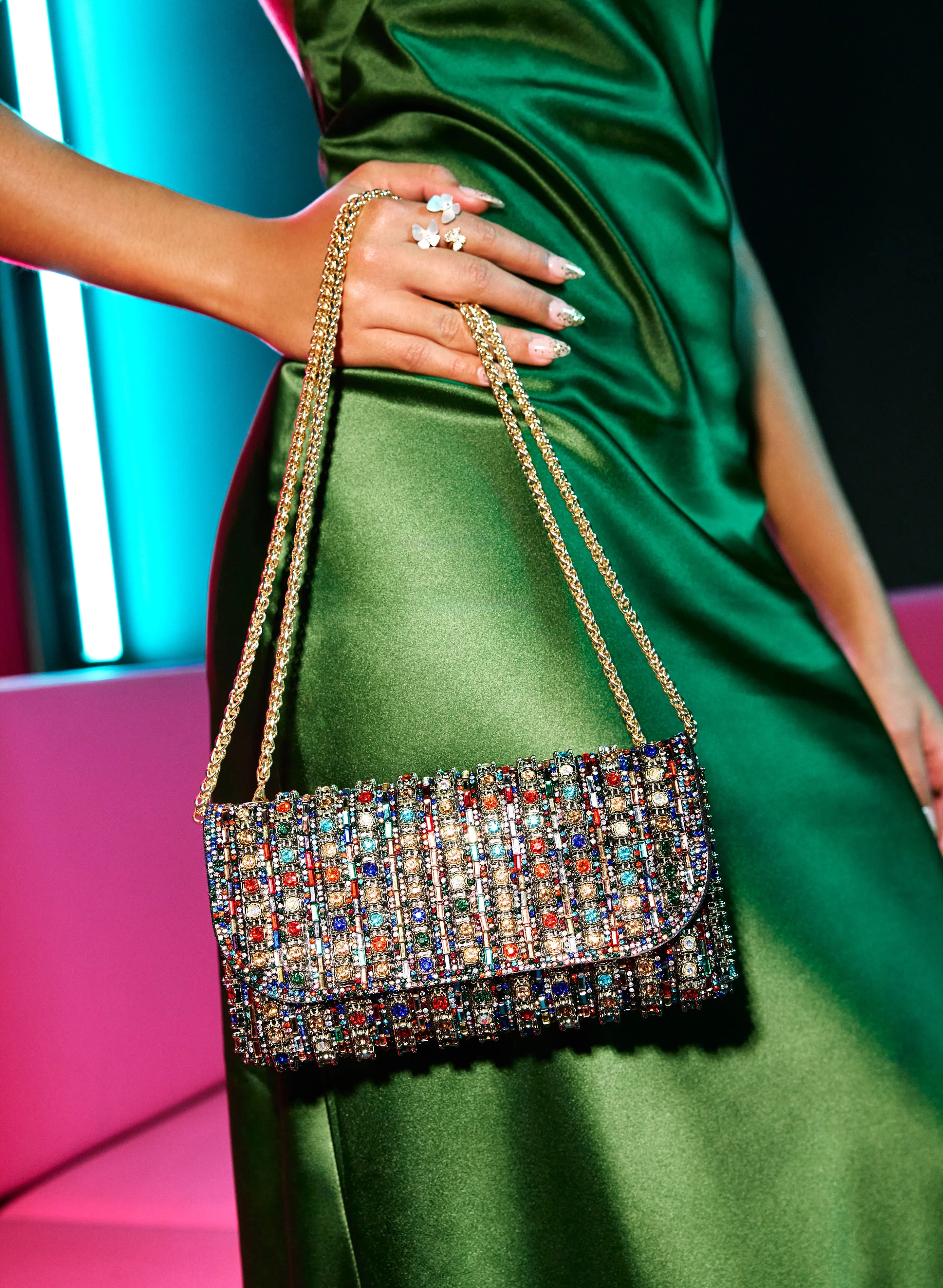 Mixed Stone Clutch sold by Laura product image thumbnail 3