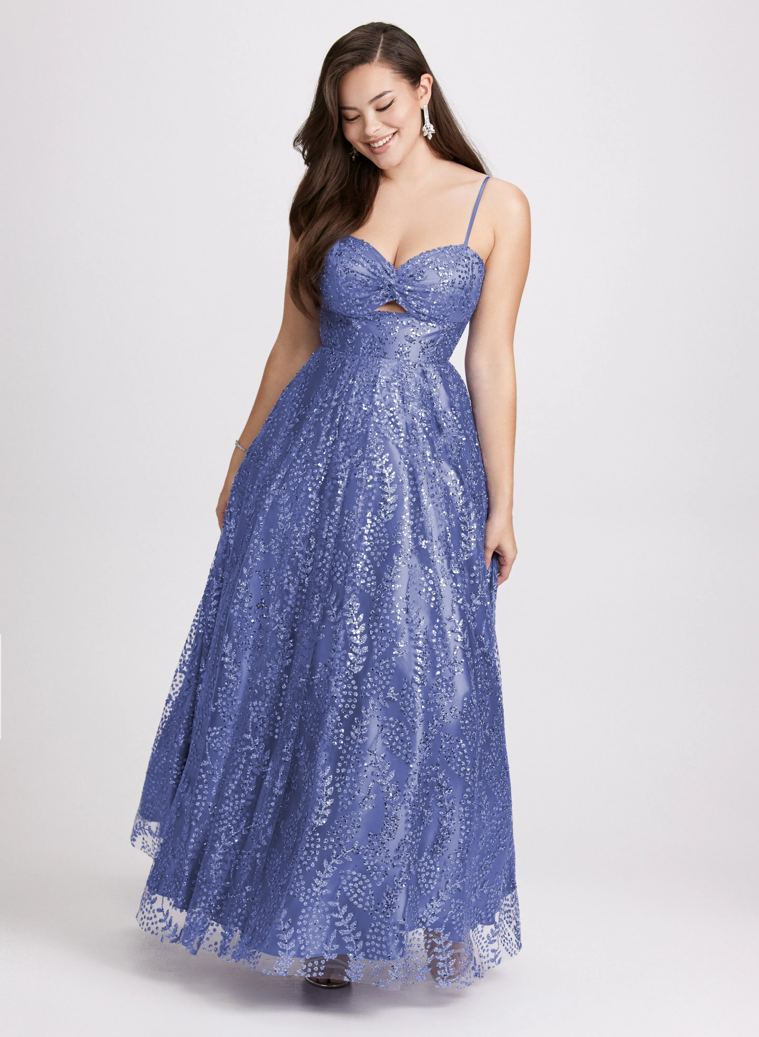 Sweetheart Neckline Sequin Gown sold by Laura