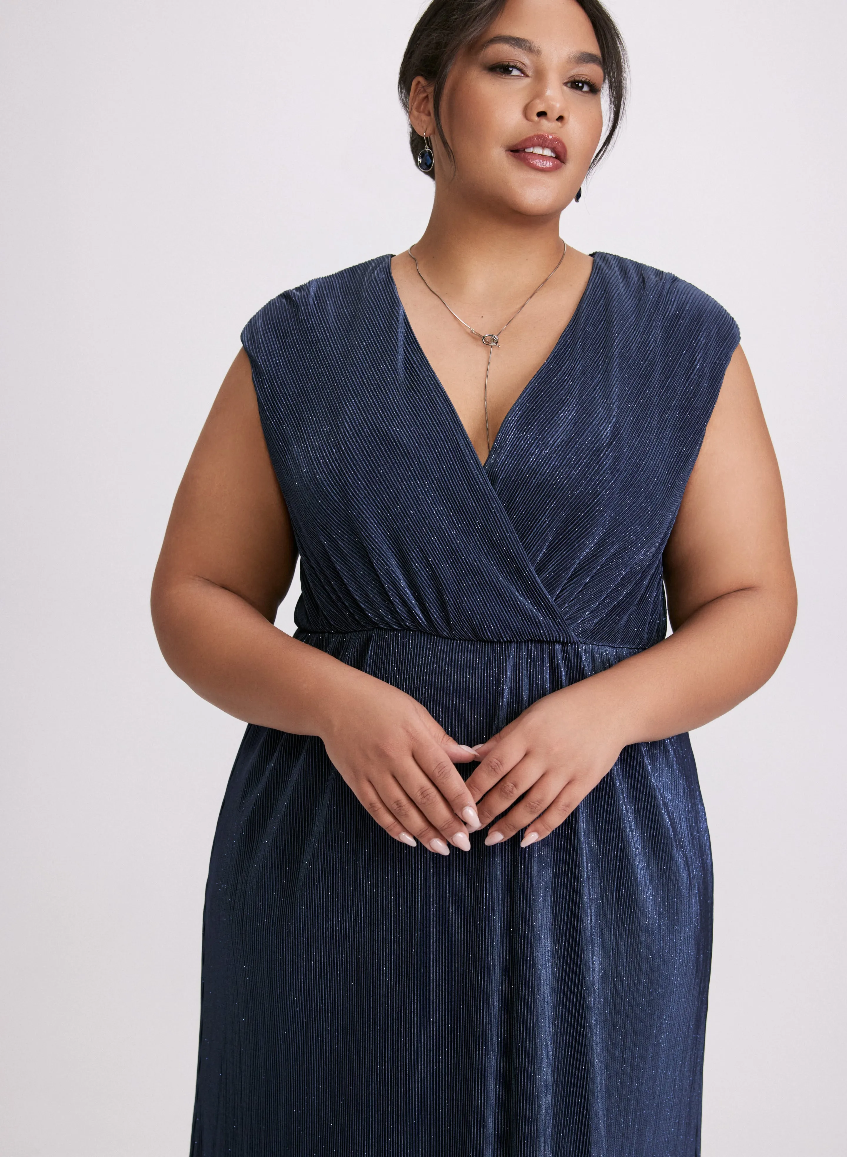 Glitter Knit Plissé Dress sold by Laura product image thumbnail 4