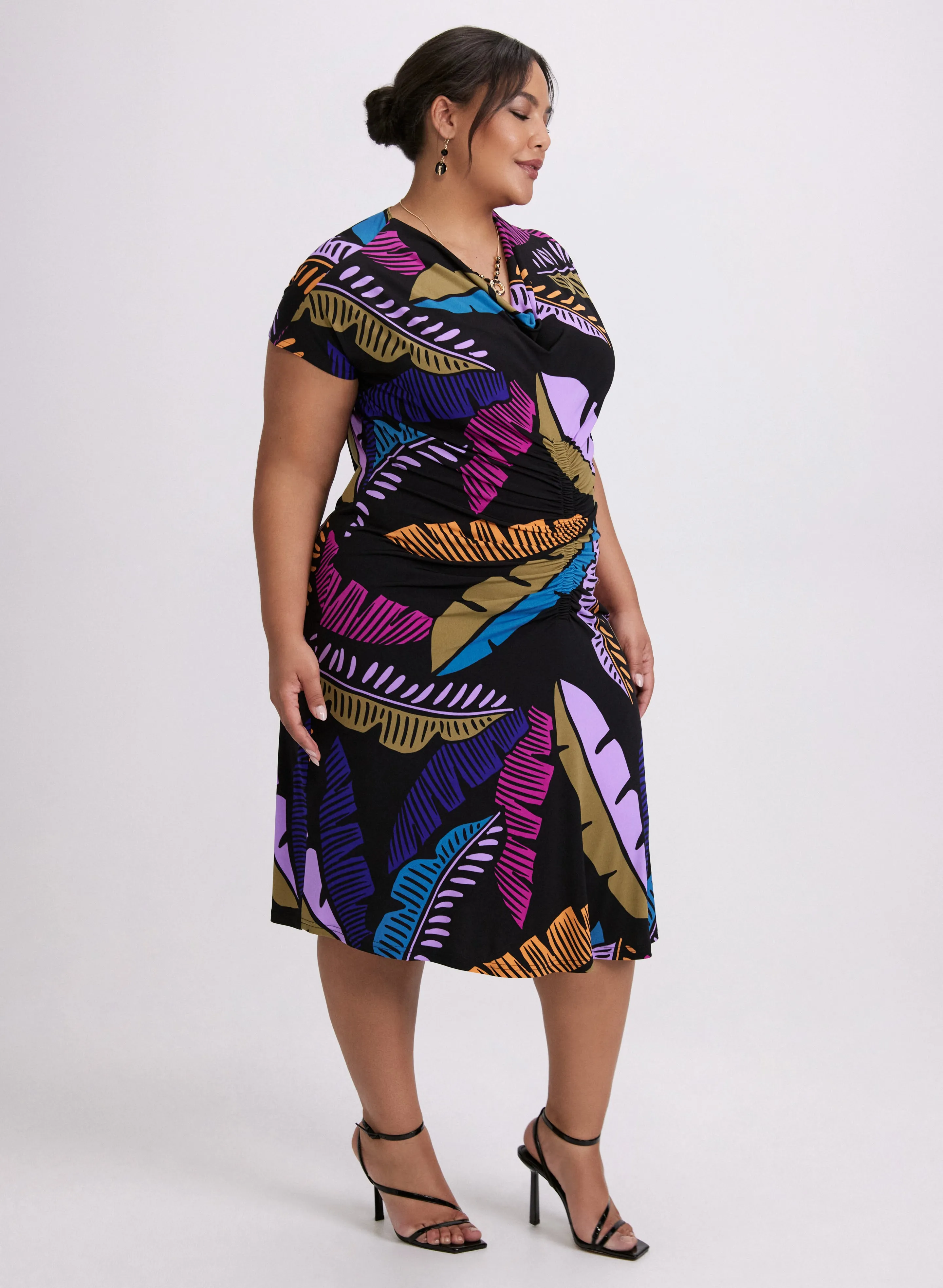 Joseph Ribkoff - Graphic Feather Print Dress sold by Laura product image thumbnail 4