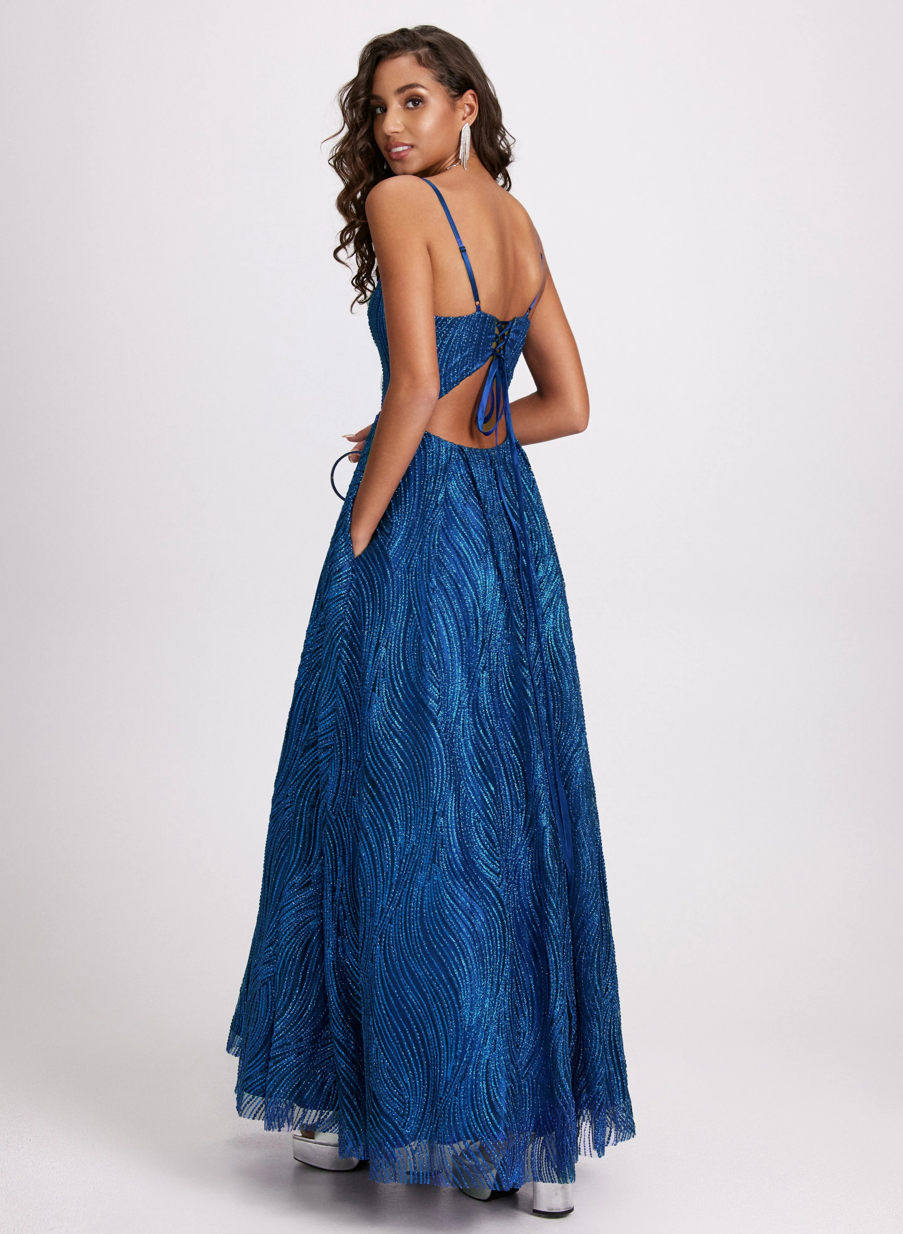 Glitter Ballgown Dress sold by Laura product image thumbnail 3