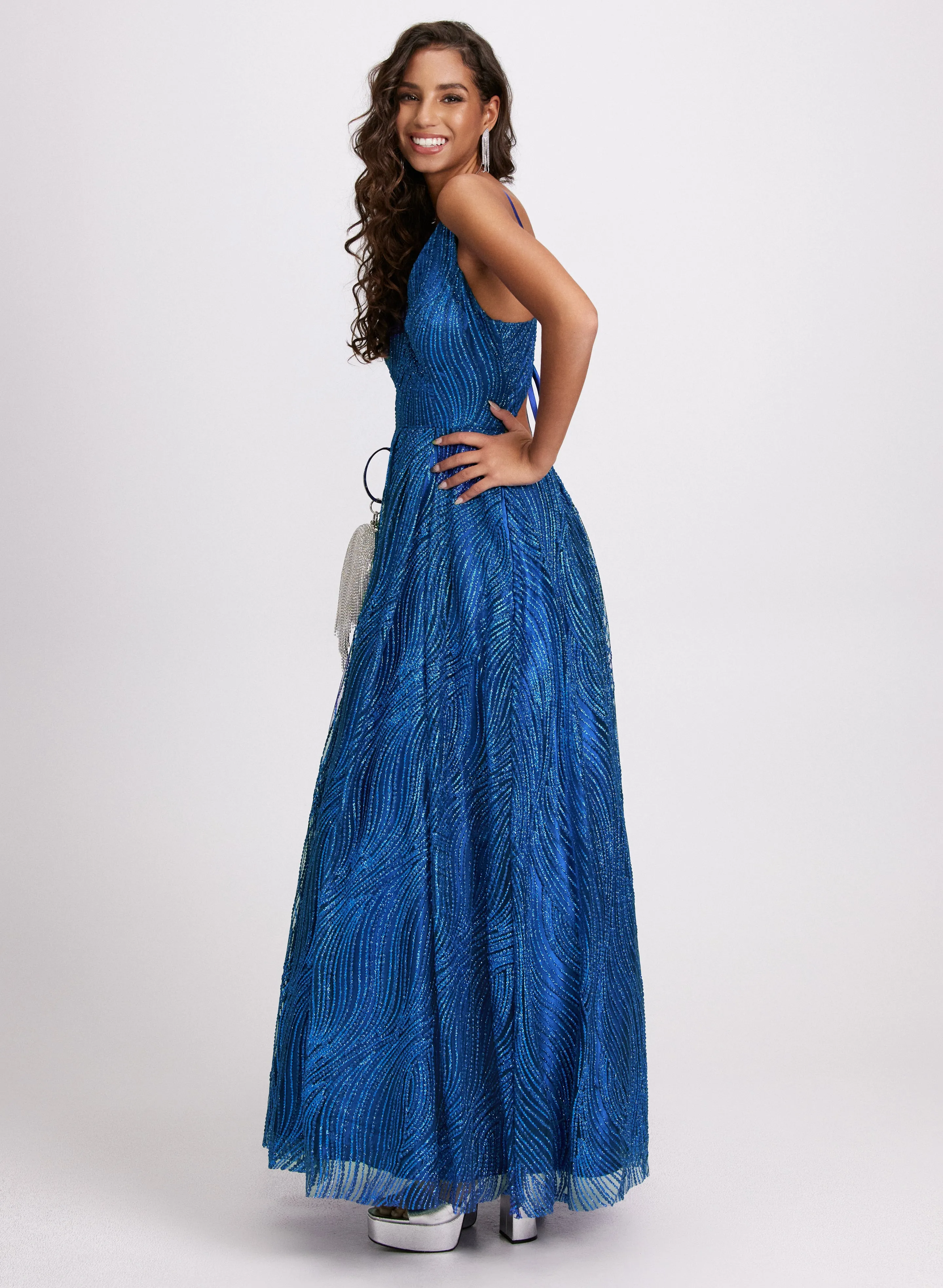 Glitter Ballgown Dress sold by Laura product image thumbnail 5