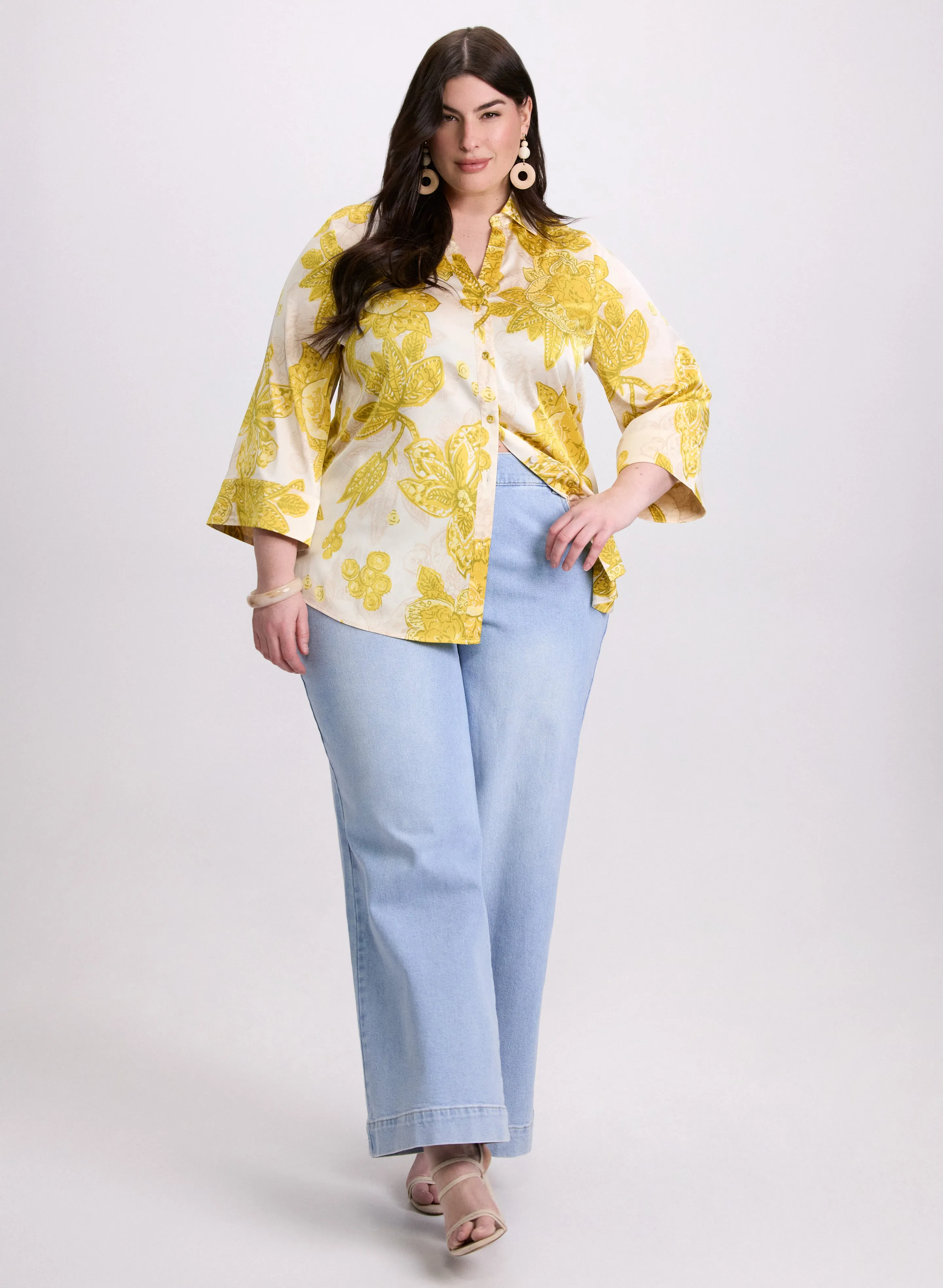 Floral 3/4 Sleeve Blouse sold by Laura product image thumbnail 4