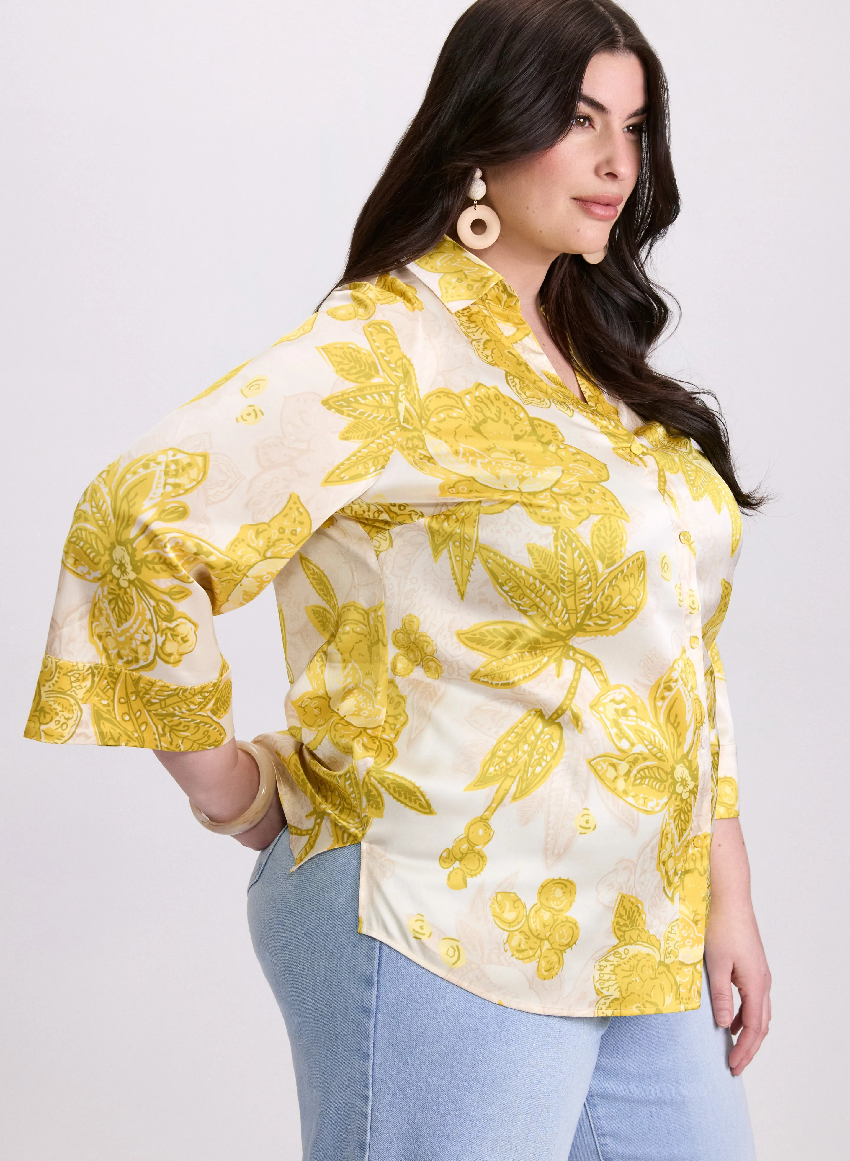 Floral 3/4 Sleeve Blouse sold by Laura product image thumbnail 2