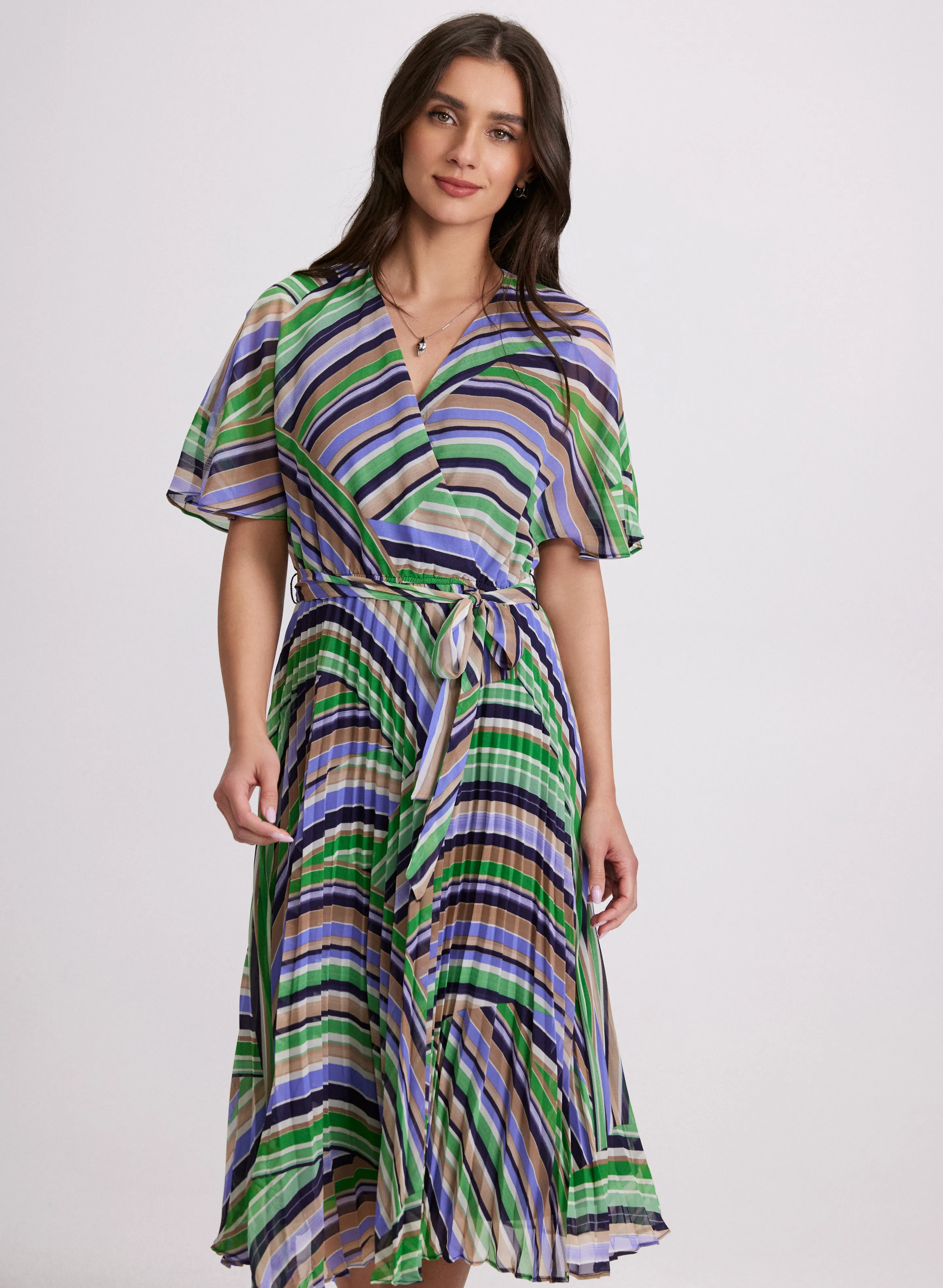 Stripe Chiffon Dress sold by Laura product image thumbnail 5