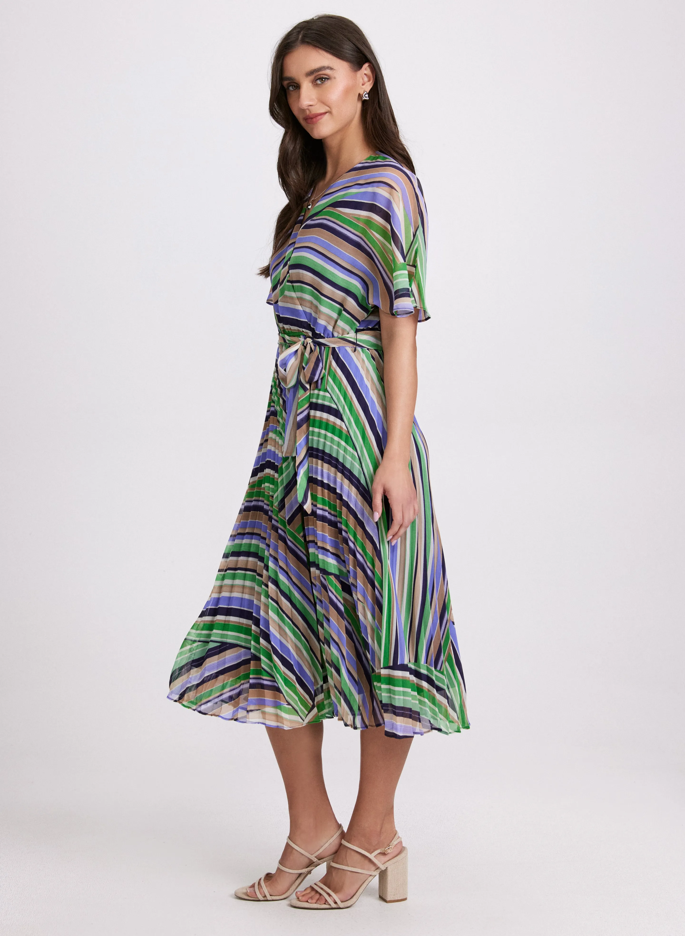 Stripe Chiffon Dress sold by Laura product image thumbnail 2