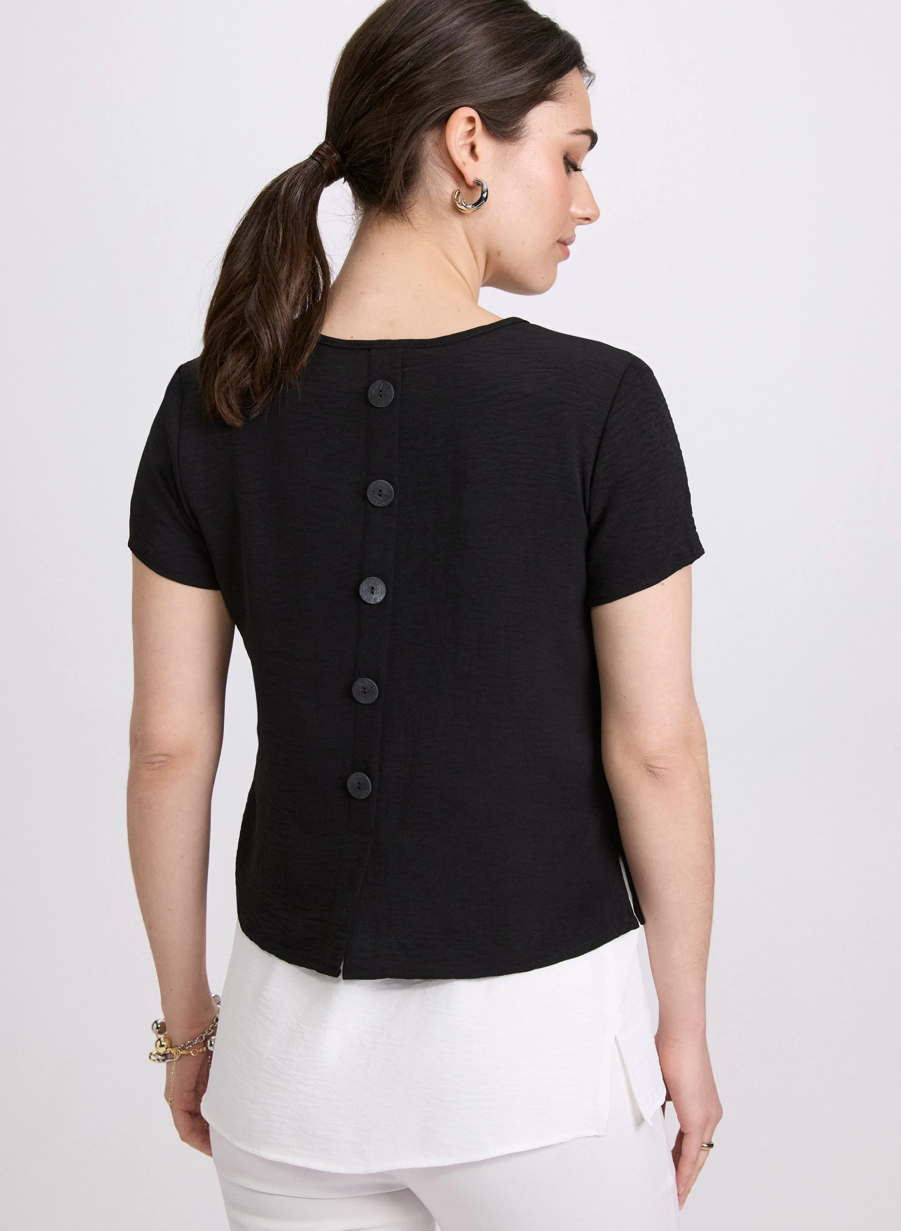 Patch Pocket Layered Blouse sold by Laura product image thumbnail 3