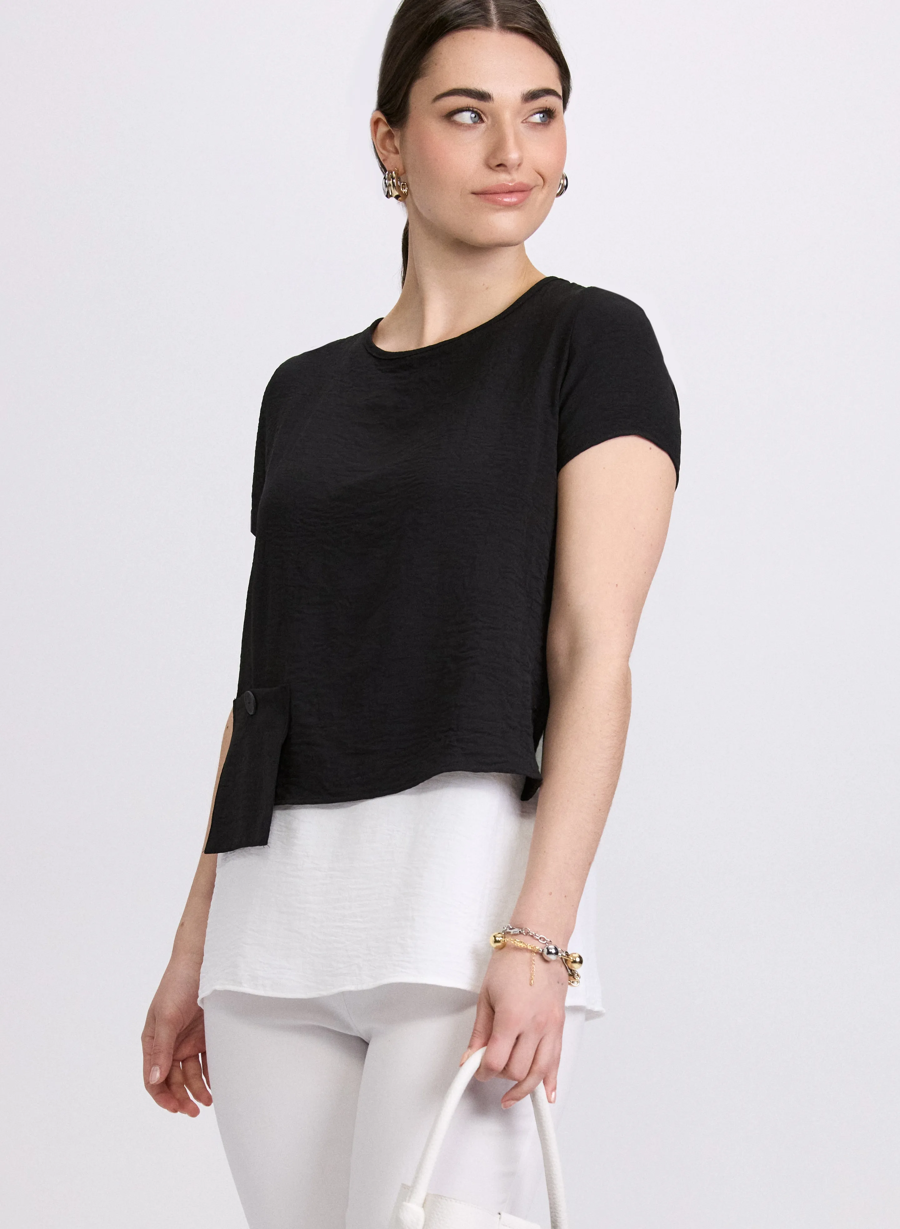 Patch Pocket Layered Blouse sold by Laura product image thumbnail 2