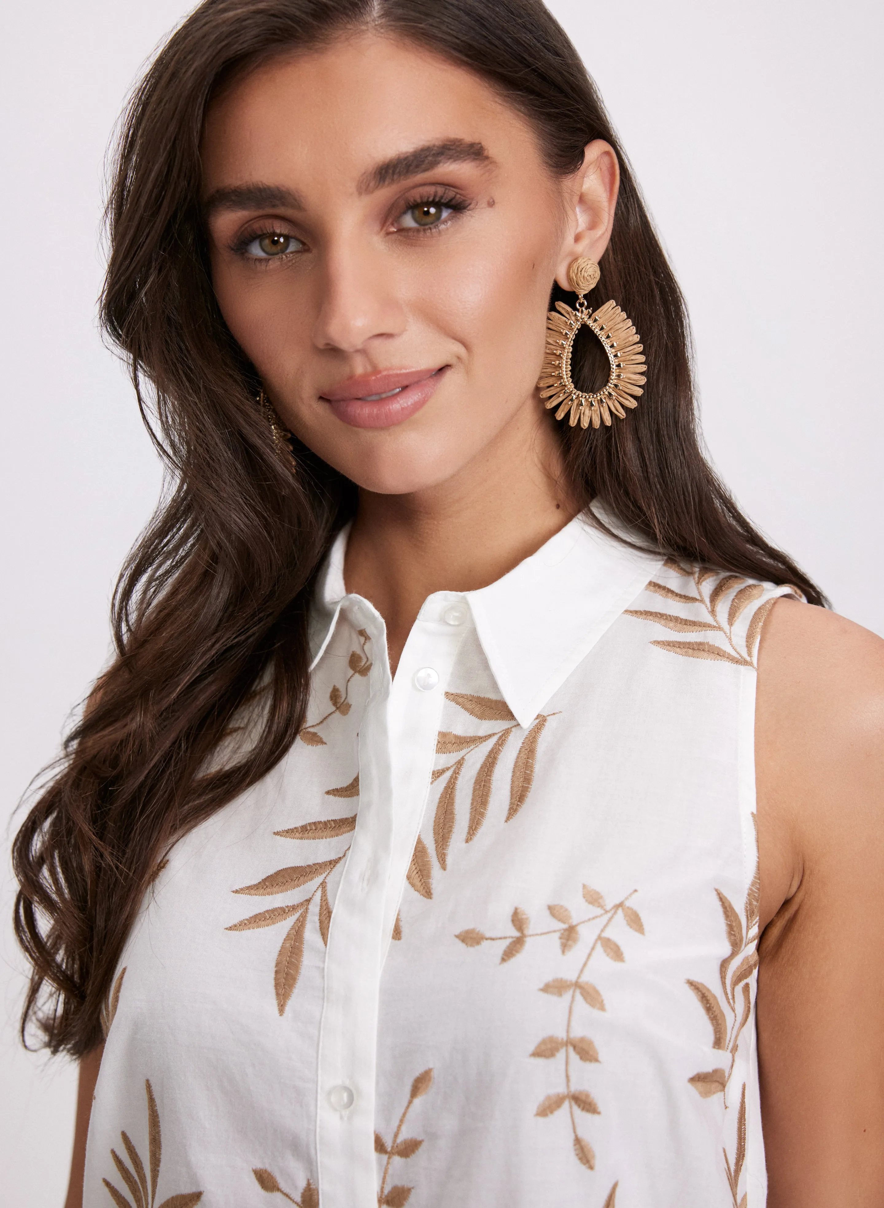 Tropical Embroidered Blouse sold by Laura product image thumbnail 4