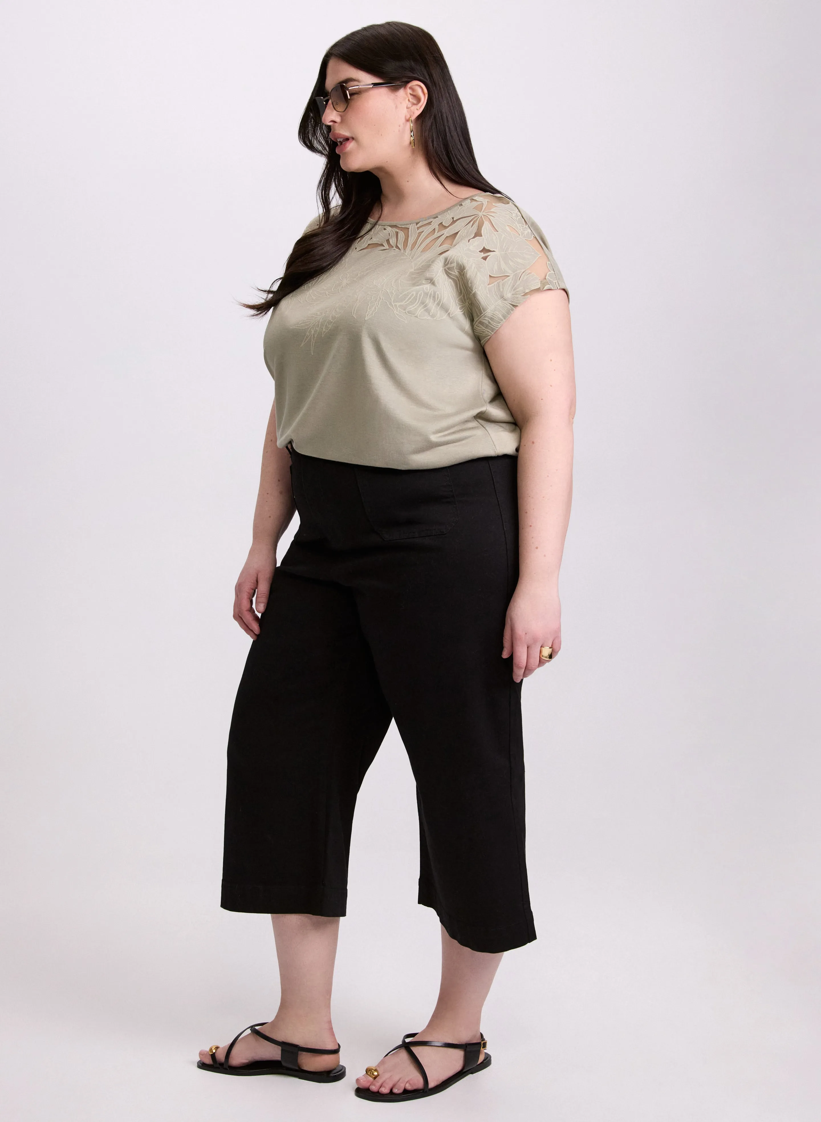 Cropped Wide-Leg Jeans sold by Laura product image thumbnail 2