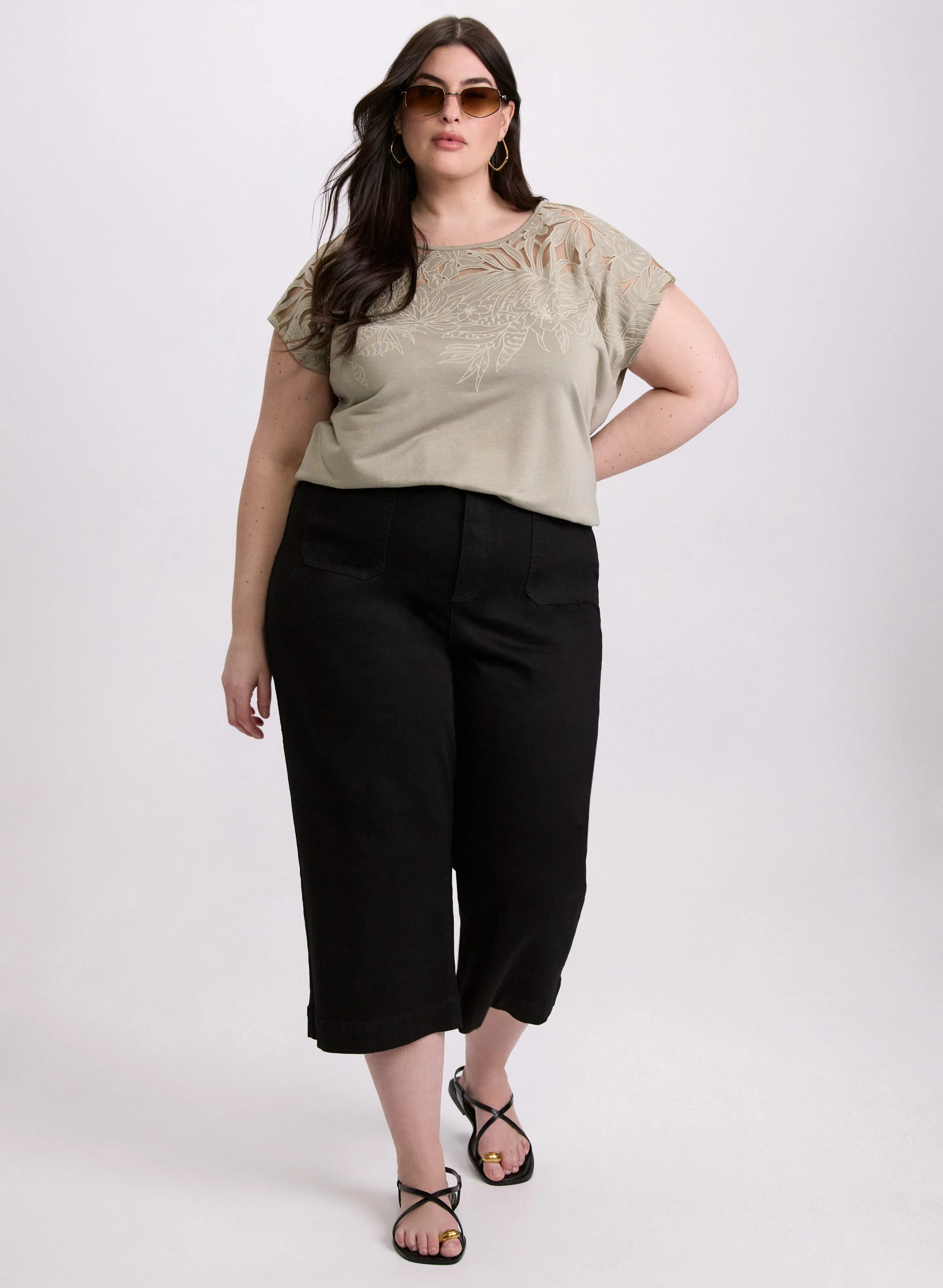 Cropped Wide-Leg Jeans sold by Laura product image thumbnail 4