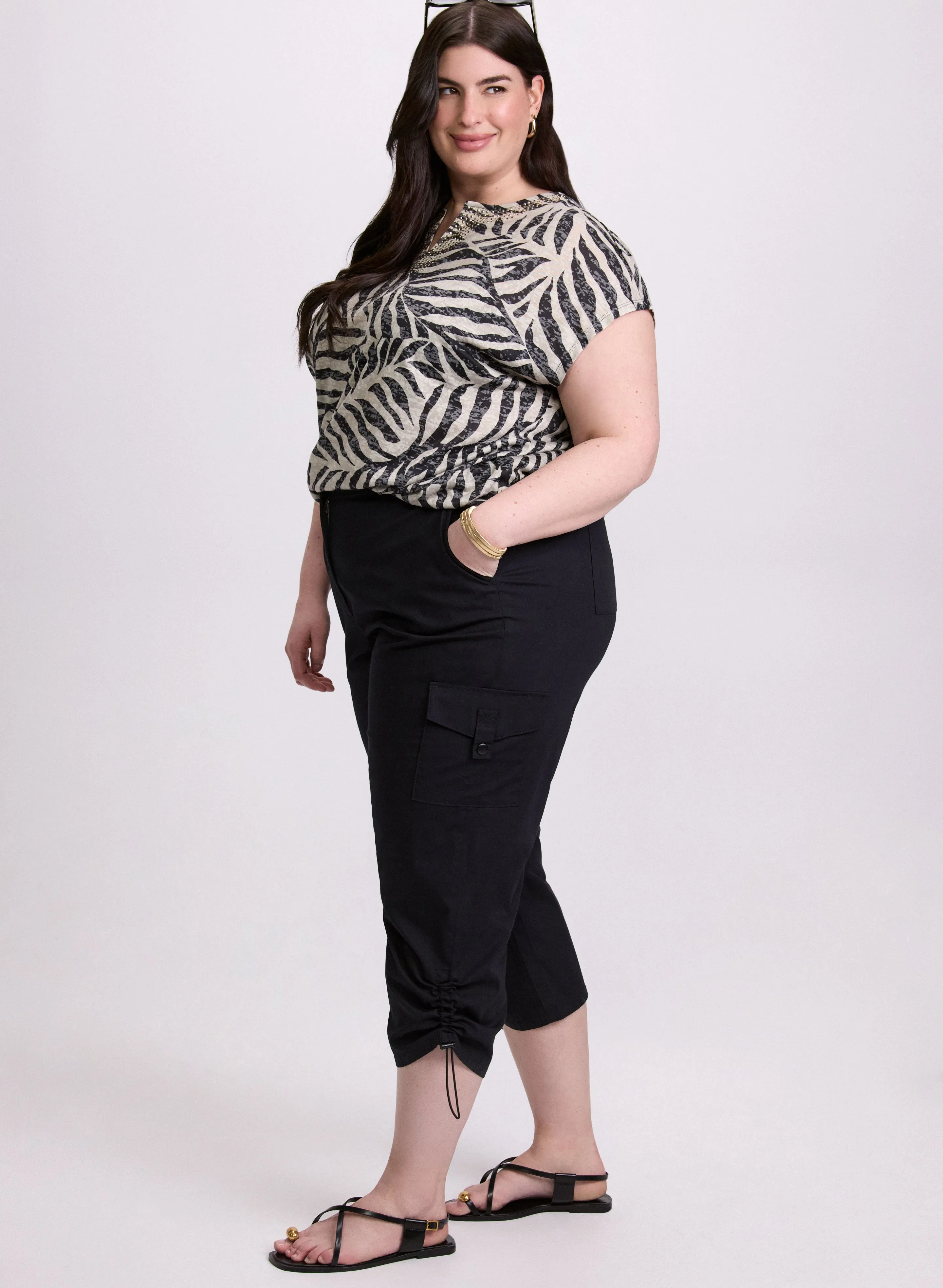 Drawstring Hem Capris sold by Laura product image thumbnail 2