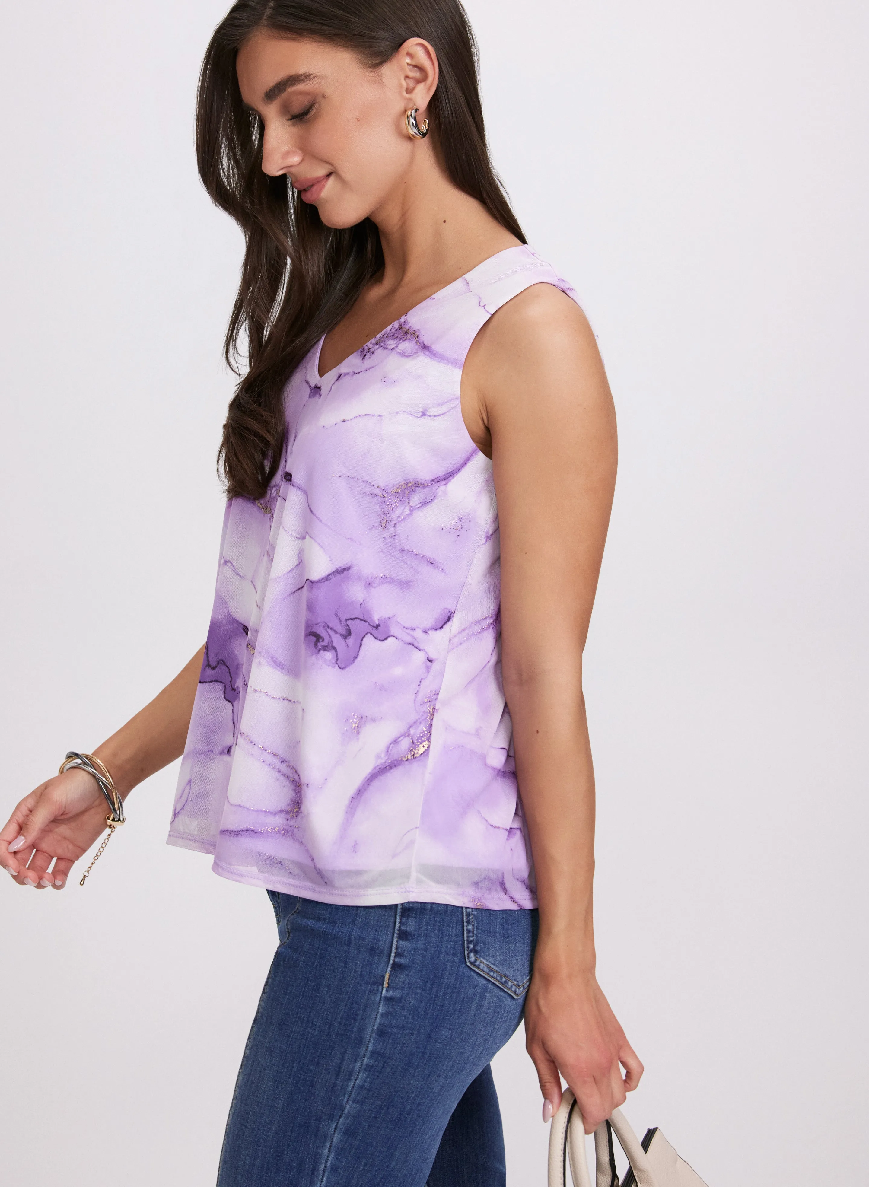 Marbled Metallic Top sold by Laura product image thumbnail 2