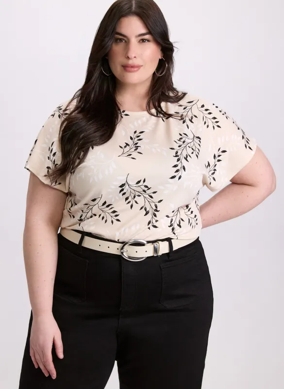 Floral Drop Shoulder Top sold by Laura