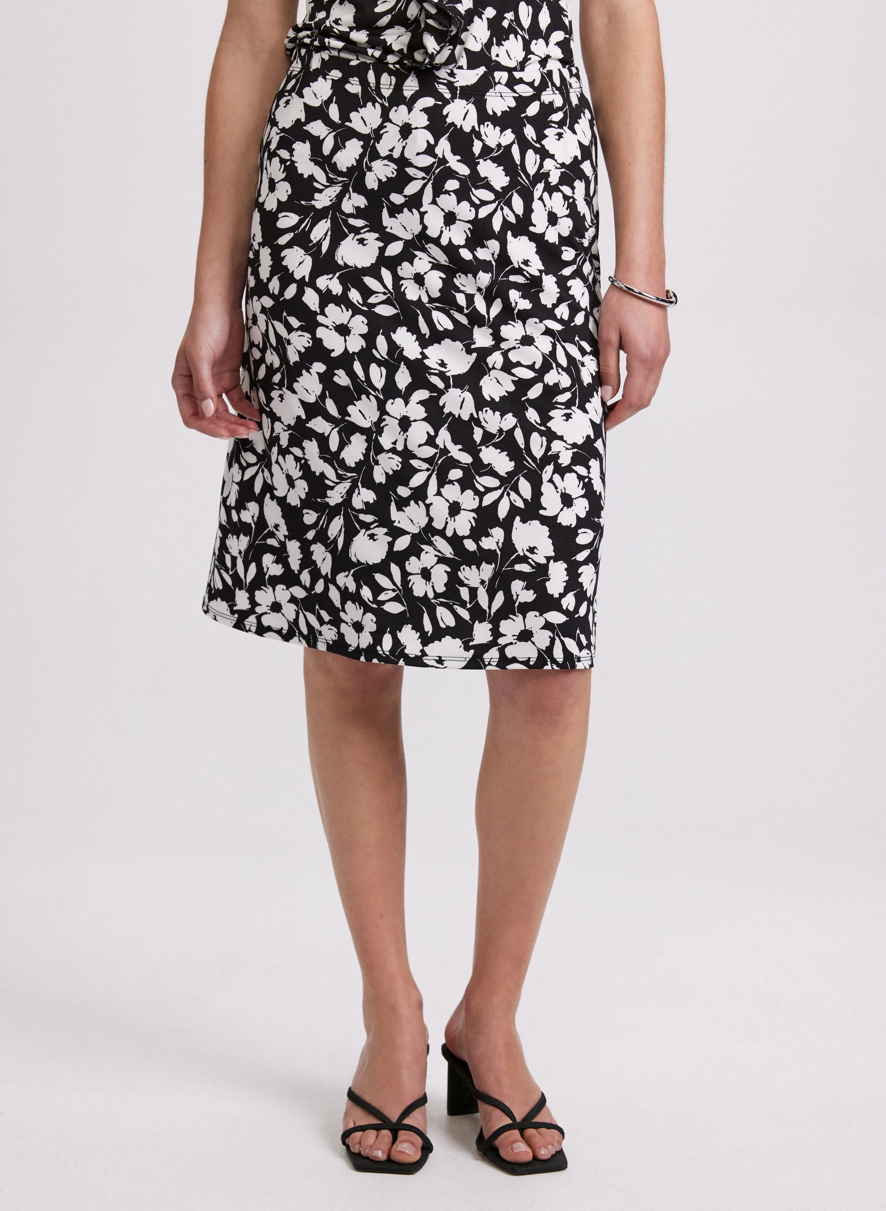 Floral Pull-On Skirt sold by Laura