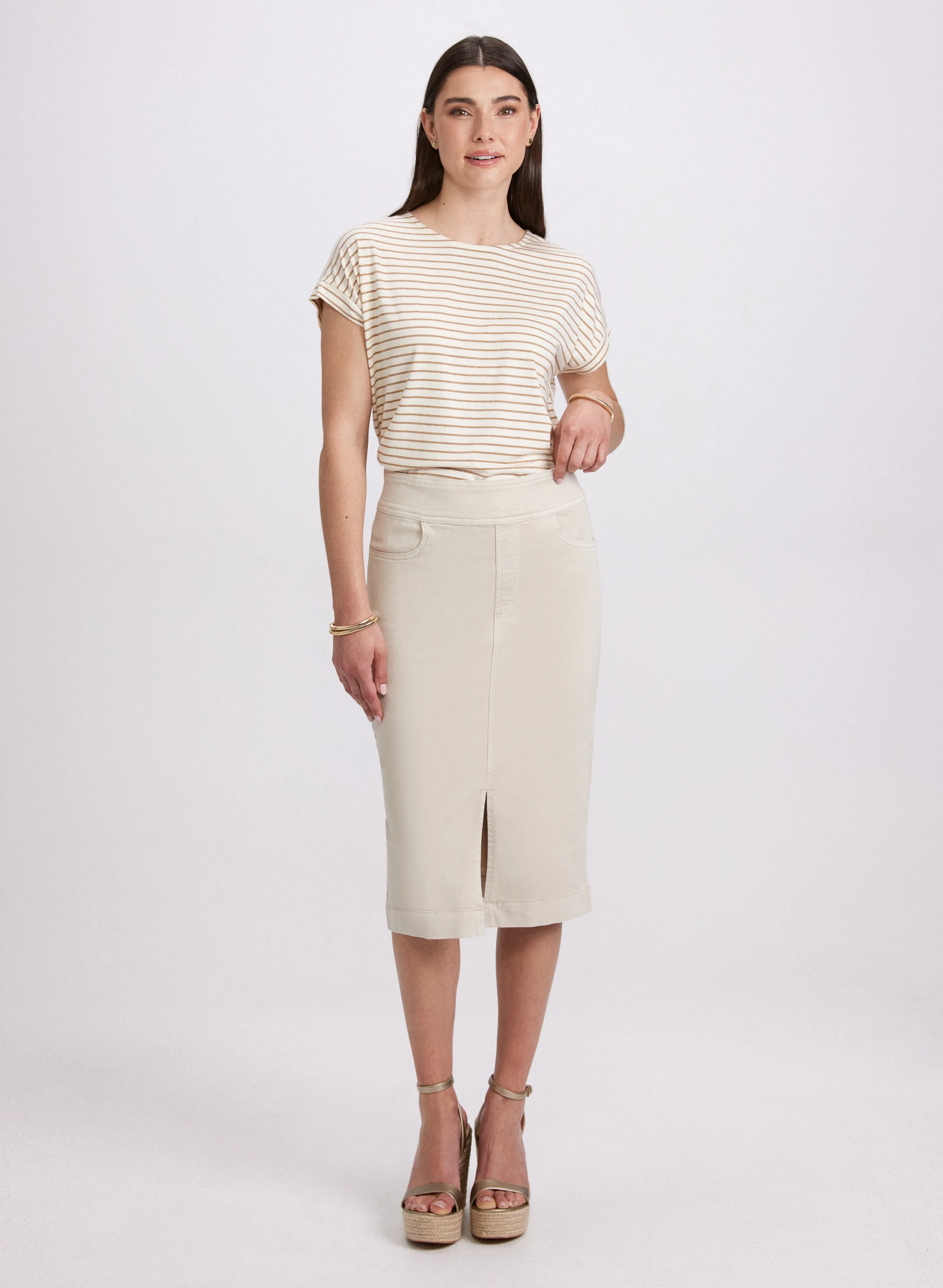 Denim Pencil Skirt sold by Laura product image thumbnail 5