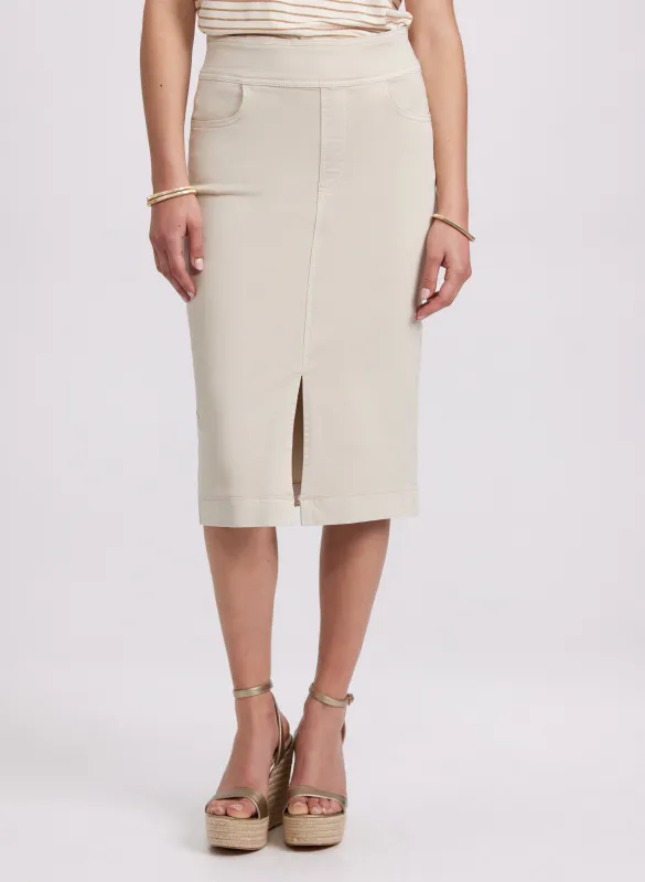 Denim Pencil Skirt sold by Laura