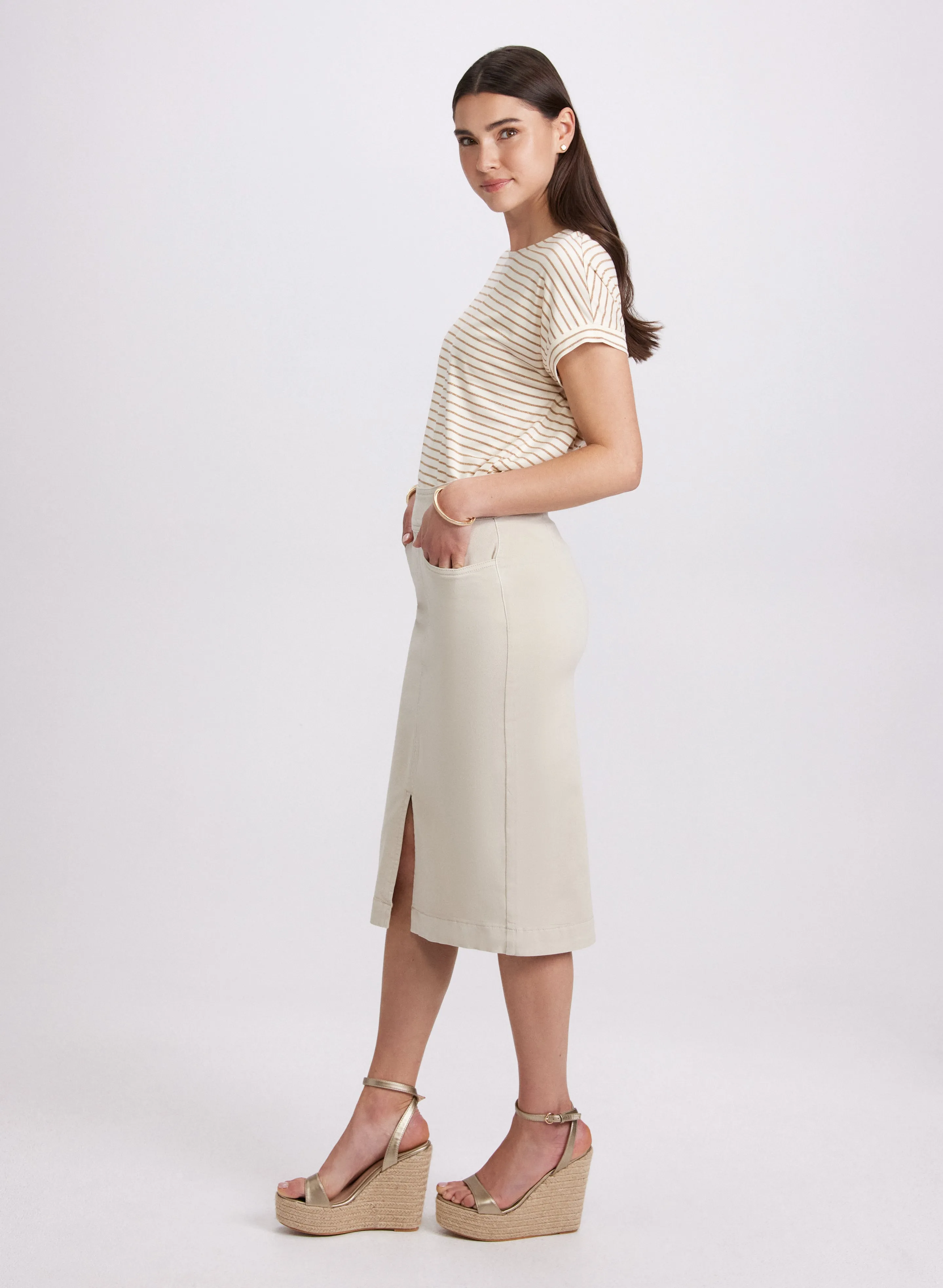 Denim Pencil Skirt sold by Laura product image thumbnail 3