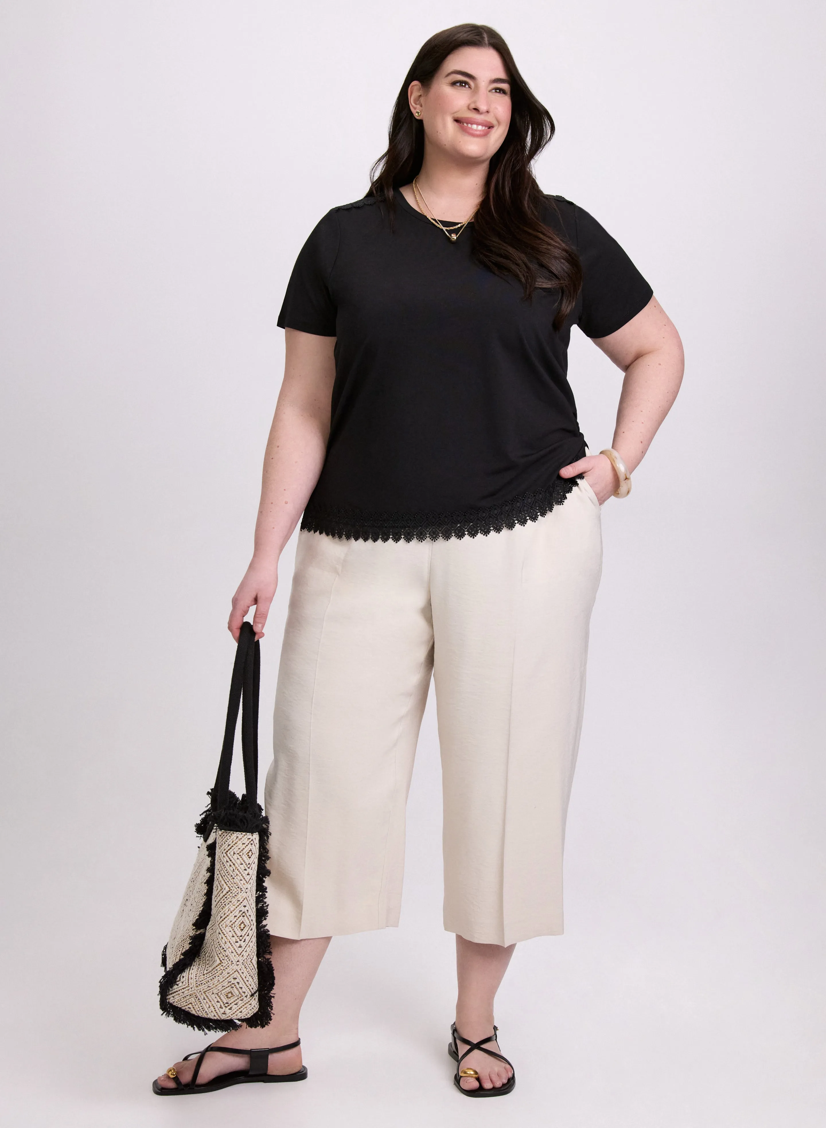 Crochet Trim T-Shirt sold by Laura product image thumbnail 3