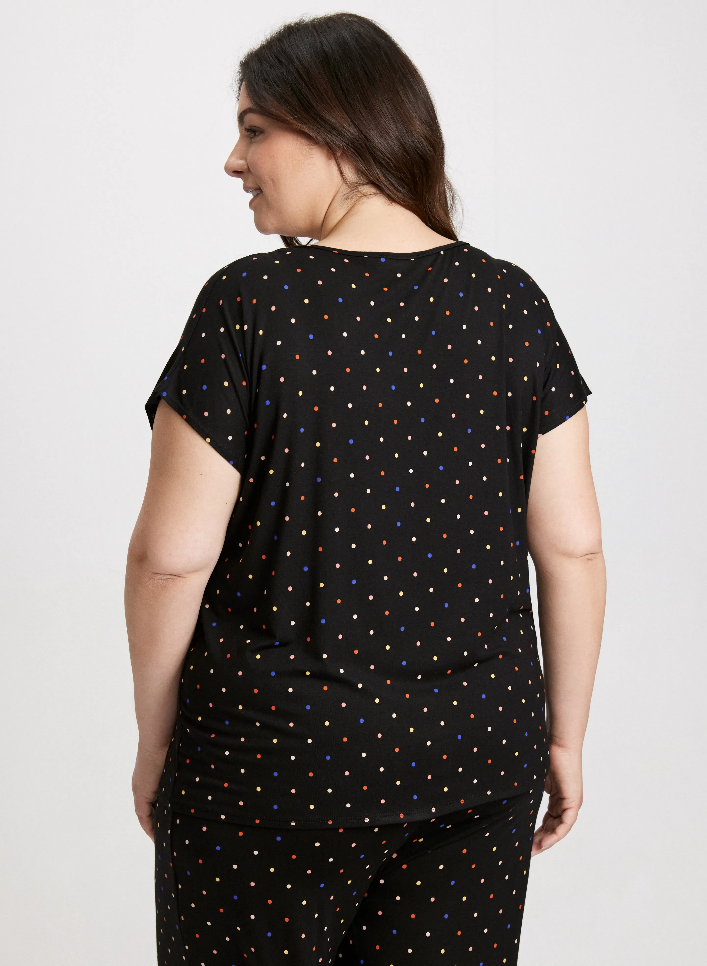 Multicoloured Polka Dot PJ Set sold by Laura product image thumbnail 3