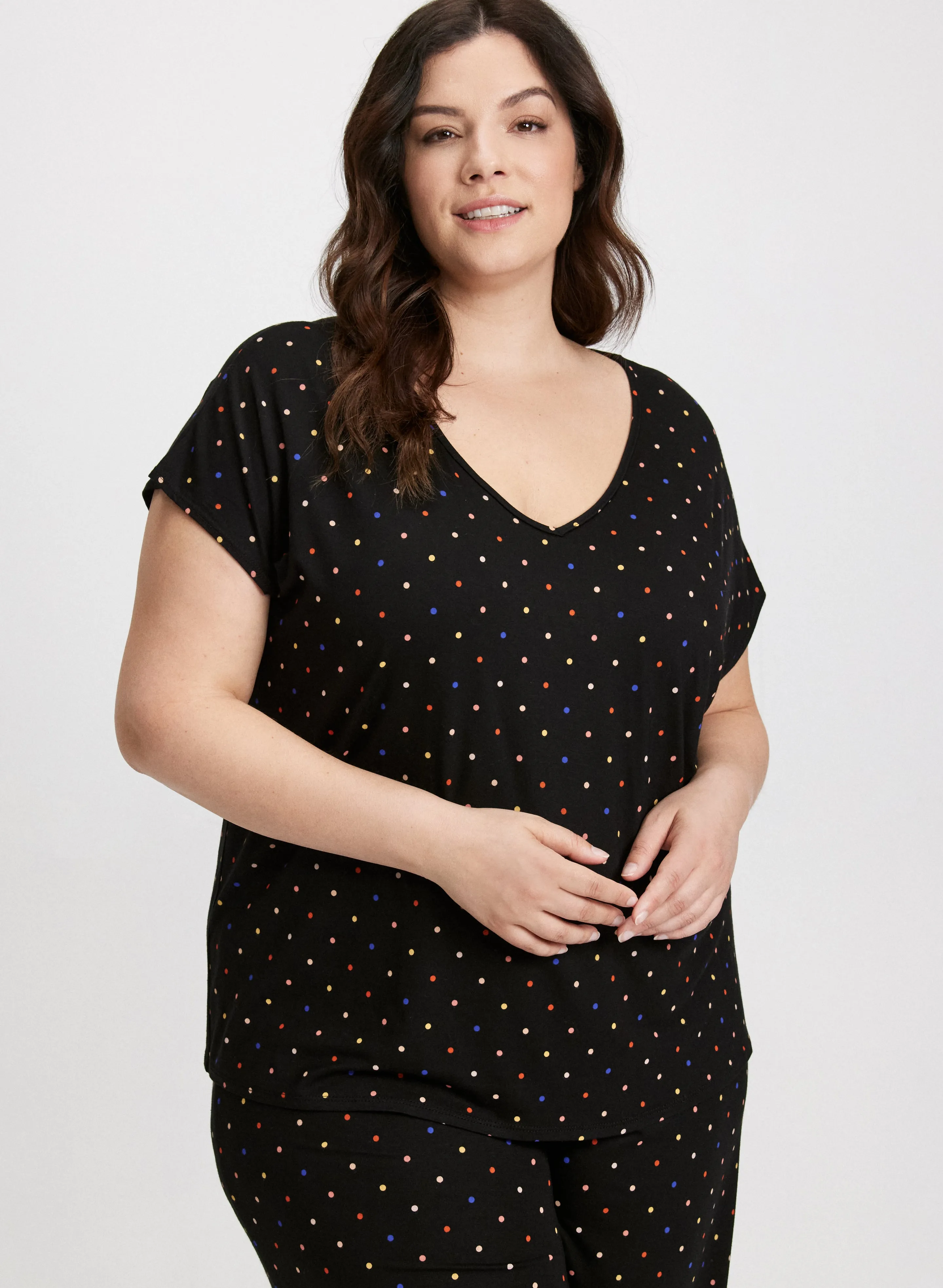 Multicoloured Polka Dot PJ Set sold by Laura product image thumbnail 2