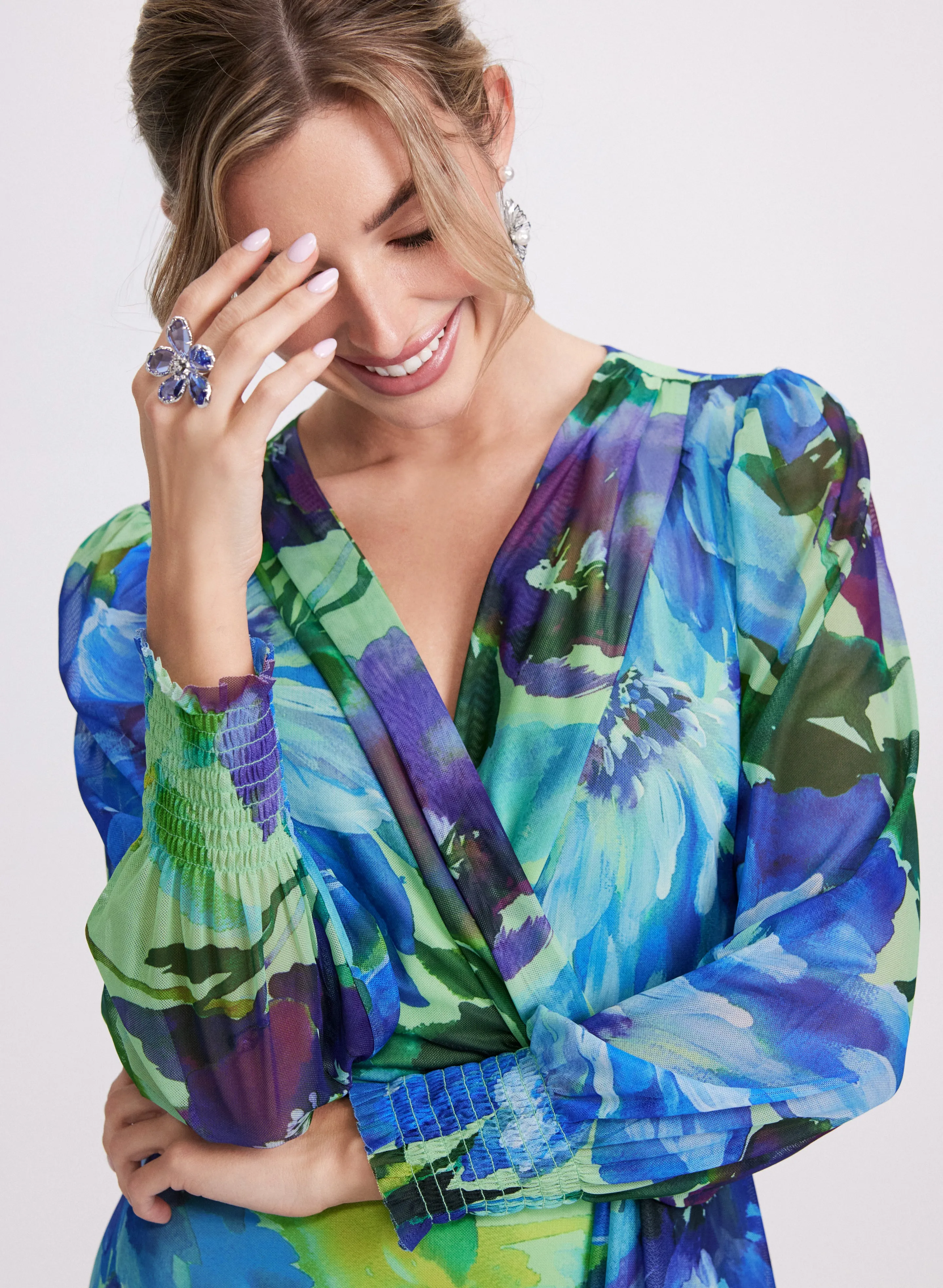 Floral Mesh Dress sold by Laura product image thumbnail 3