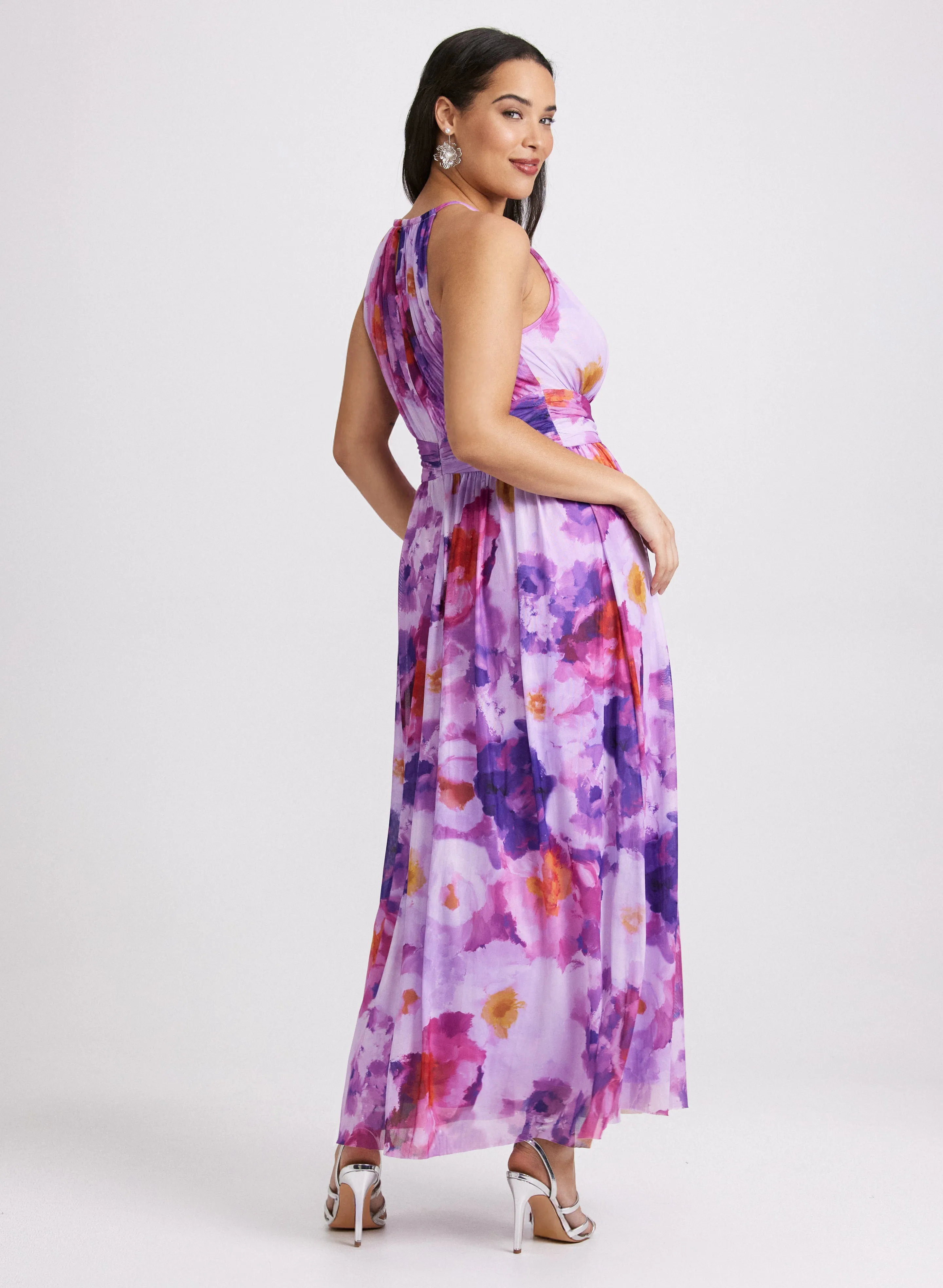Floral Chiffon Dress sold by Laura product image thumbnail 4