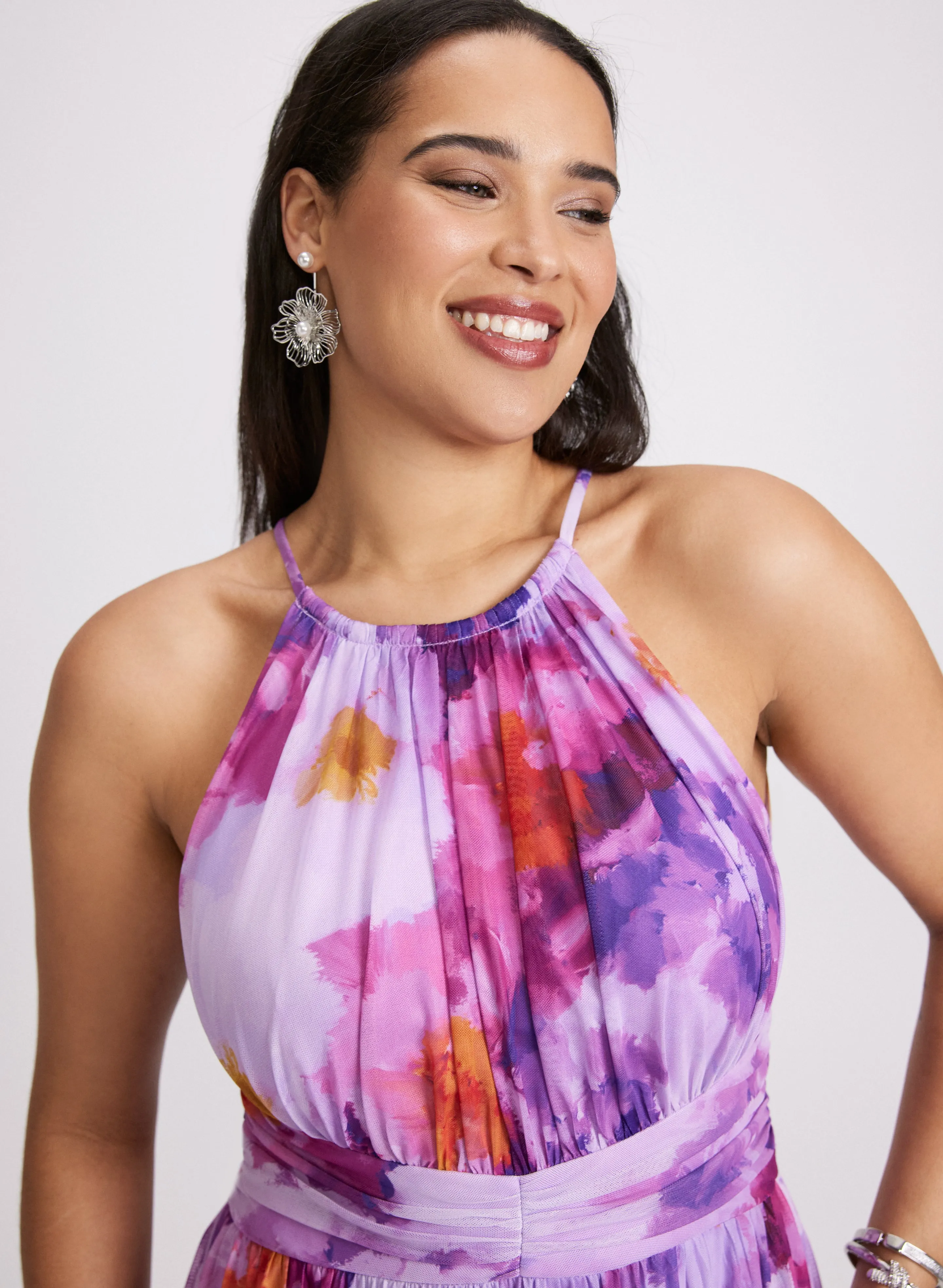 Floral Chiffon Dress sold by Laura product image thumbnail 3