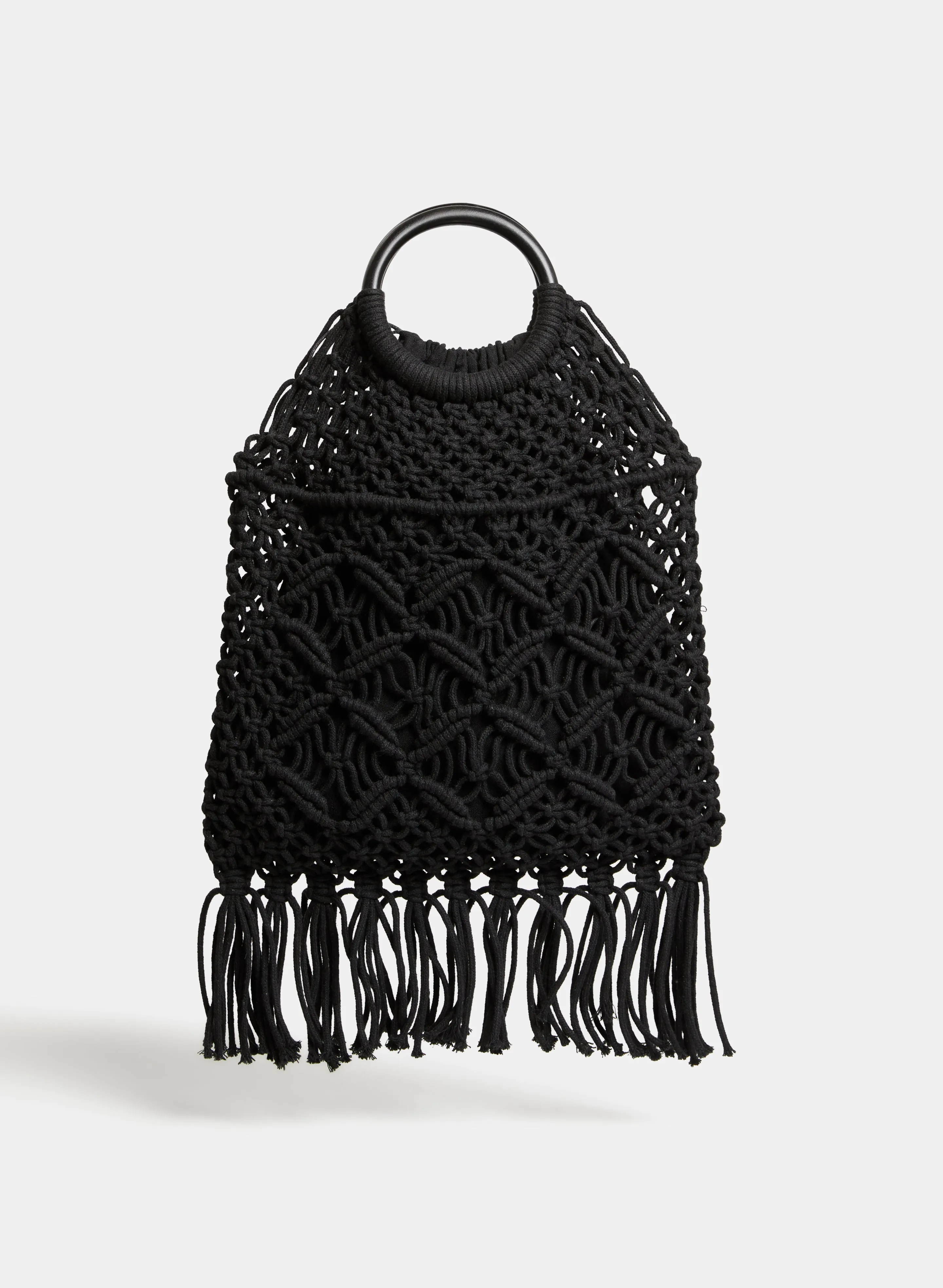 Fringed Macramé Bag sold by Laura