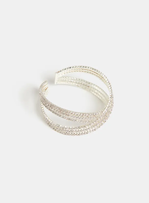 Cross-Over Open Cuff Bracelet sold by Laura