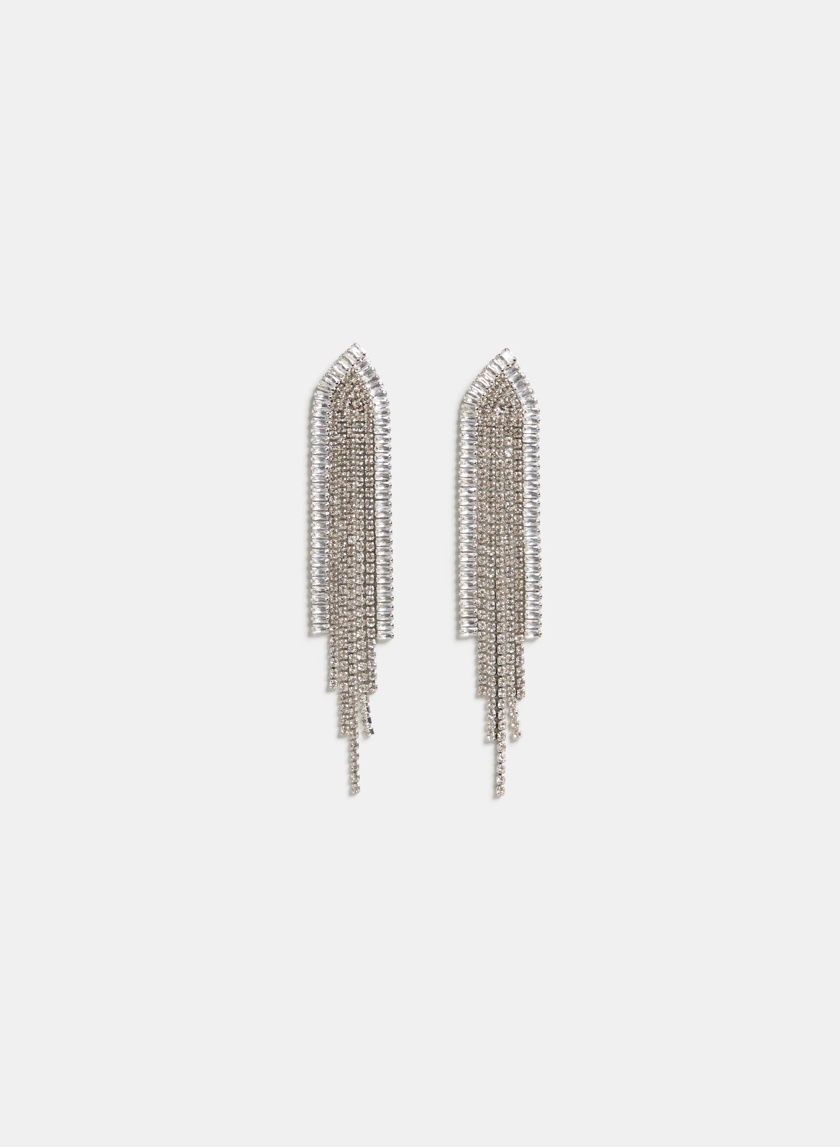 Cubic Zirconia Cascade Earrings sold by Laura