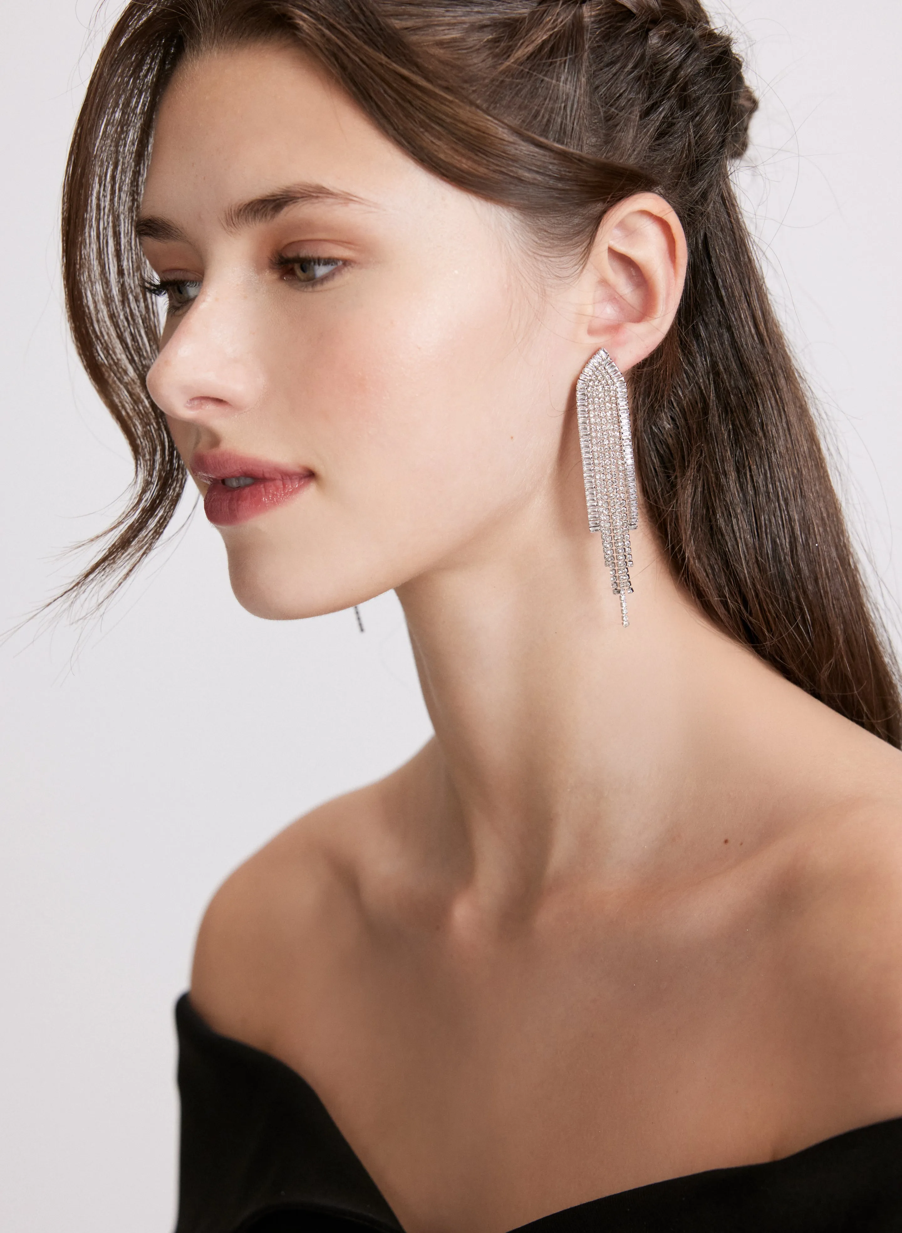 Cubic Zirconia Cascade Earrings sold by Laura product image thumbnail 2