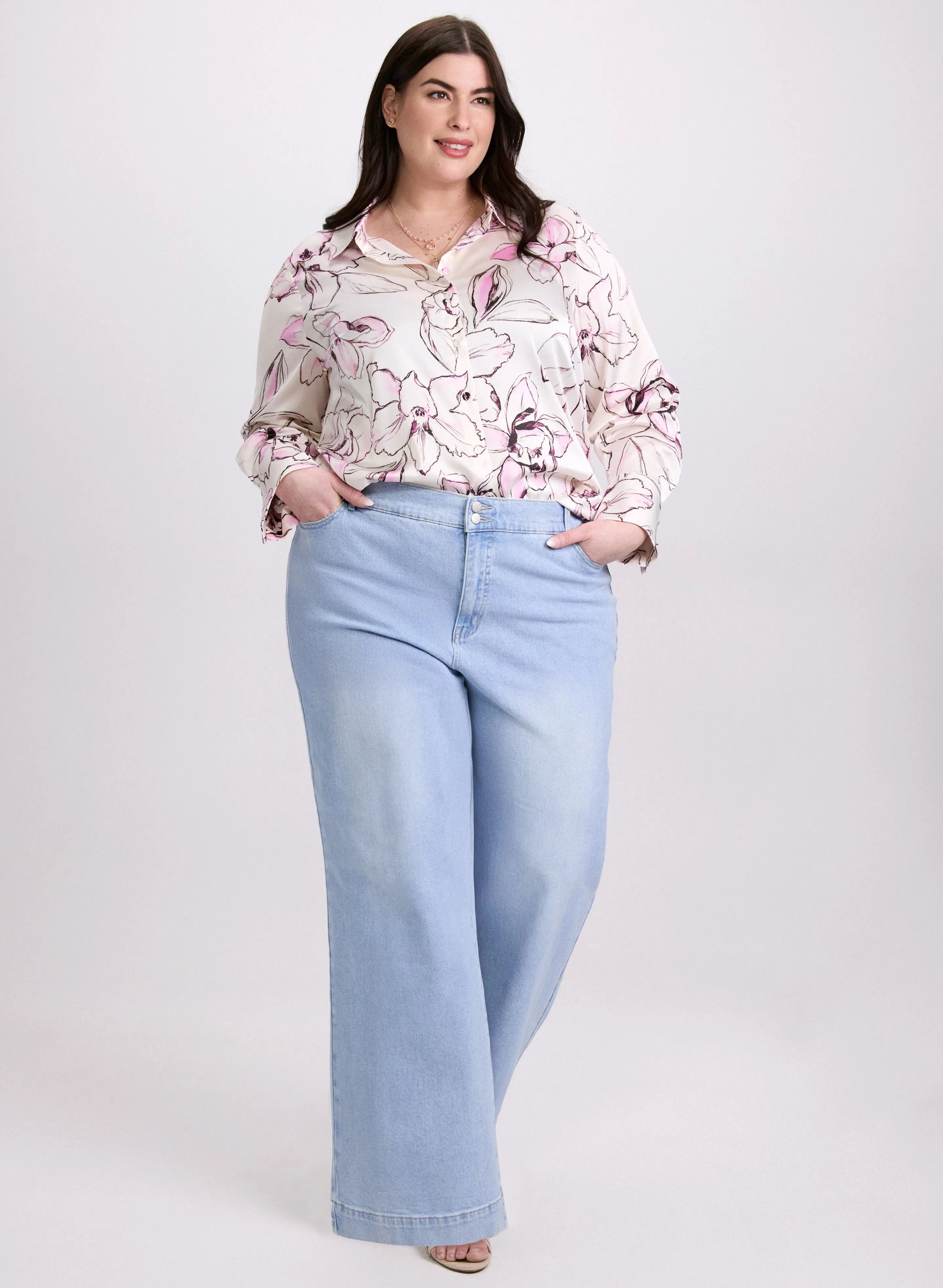 Floral Button-Down Blouse sold by Laura product image thumbnail 3