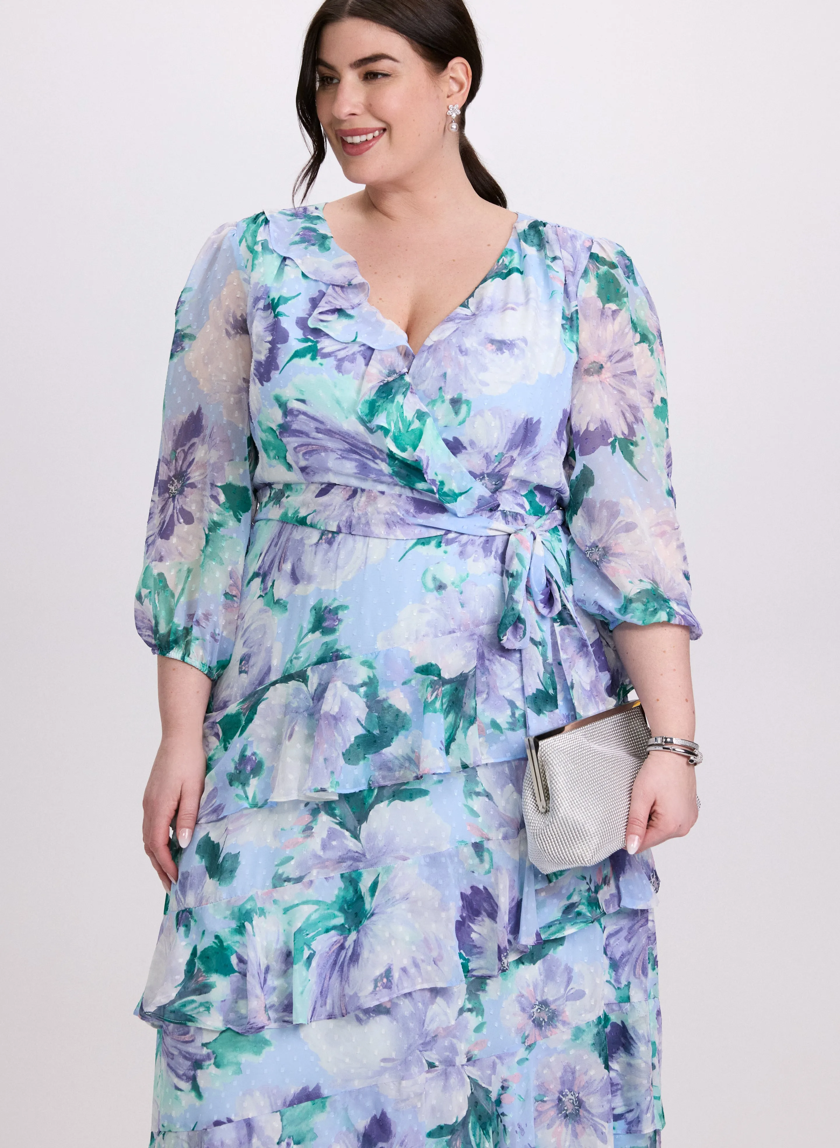 Tiered Floral Dress sold by Laura product image thumbnail 4