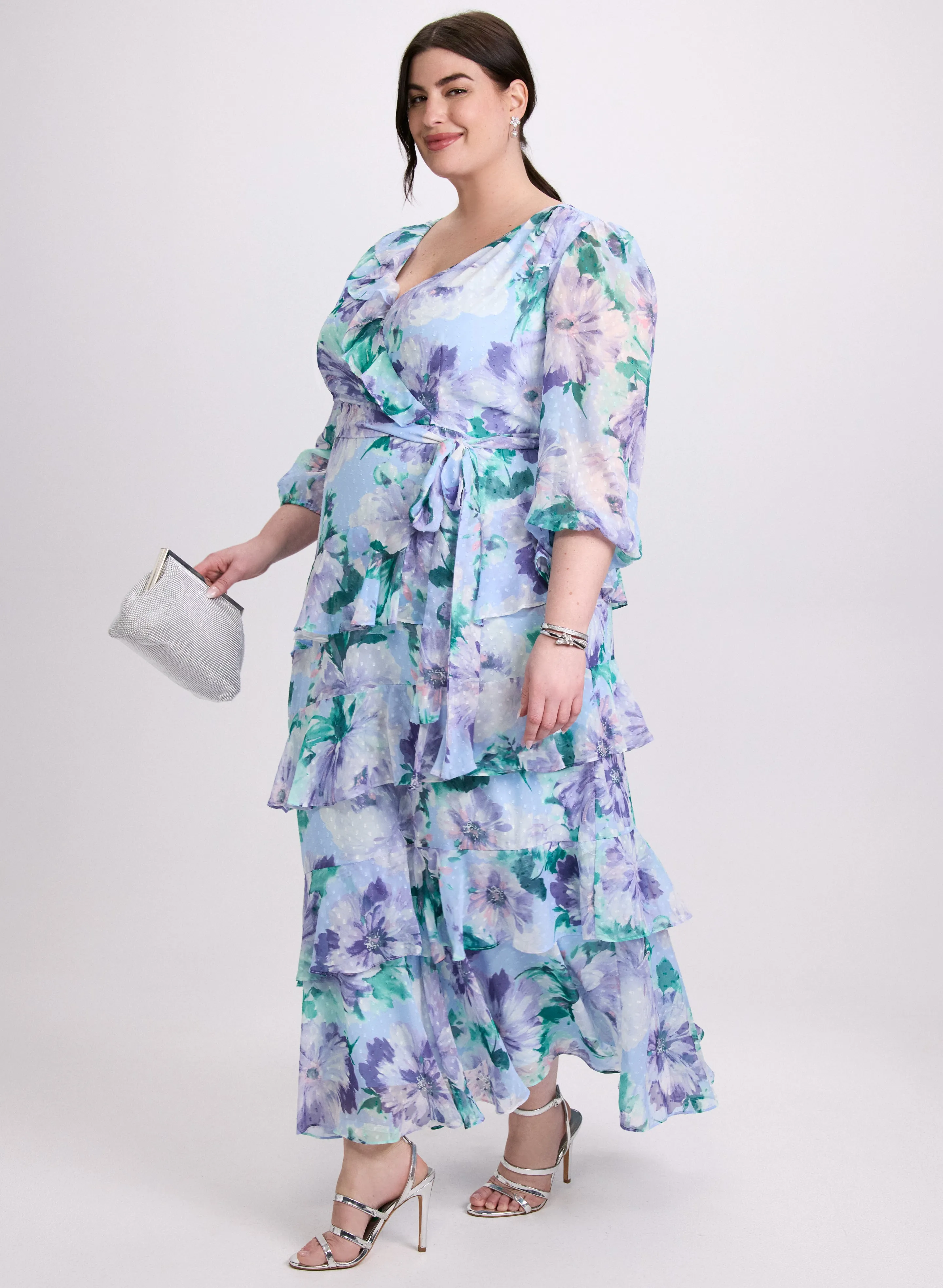 Tiered Floral Dress sold by Laura product image thumbnail 2