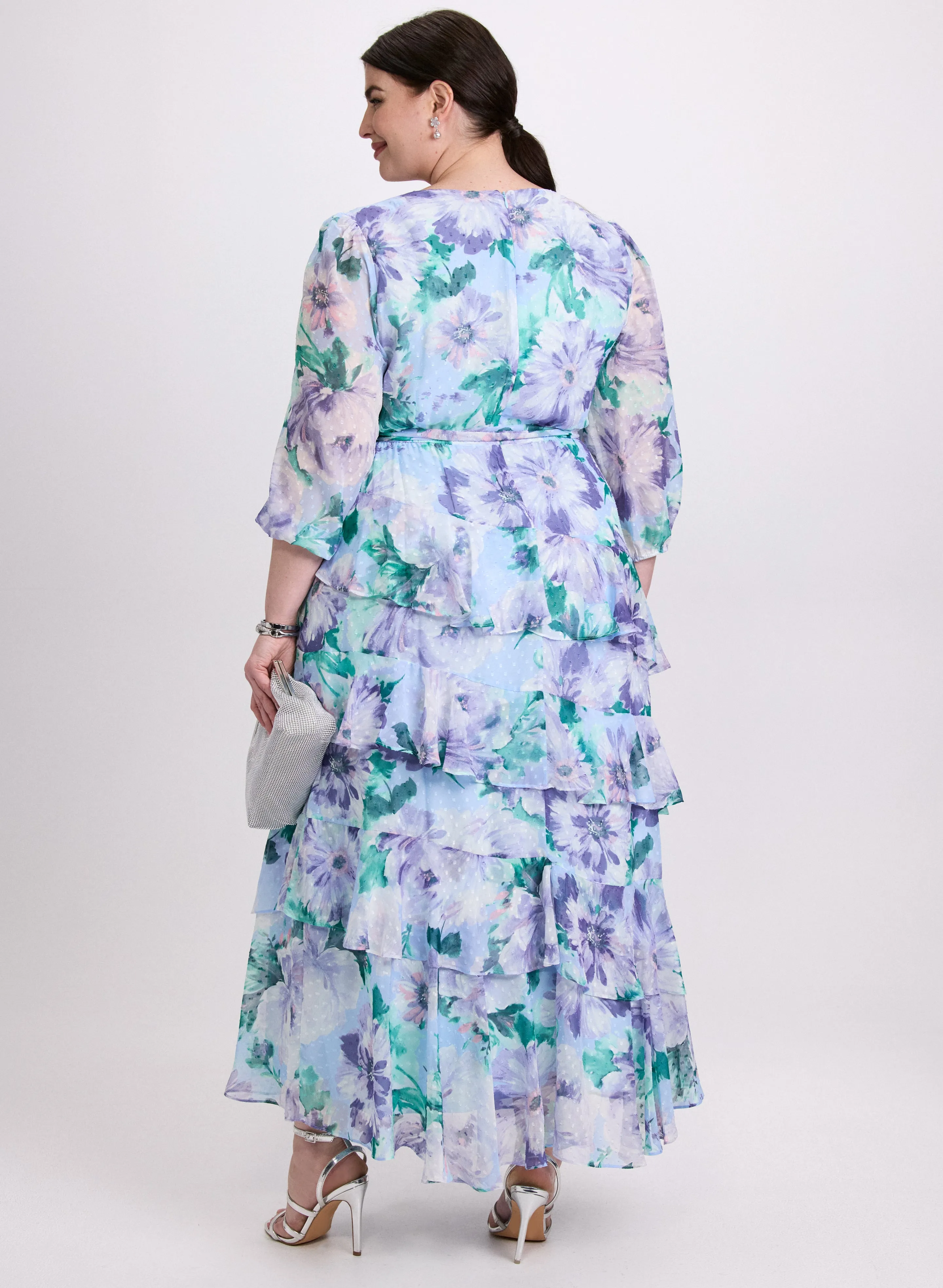 Tiered Floral Dress sold by Laura product image thumbnail 3