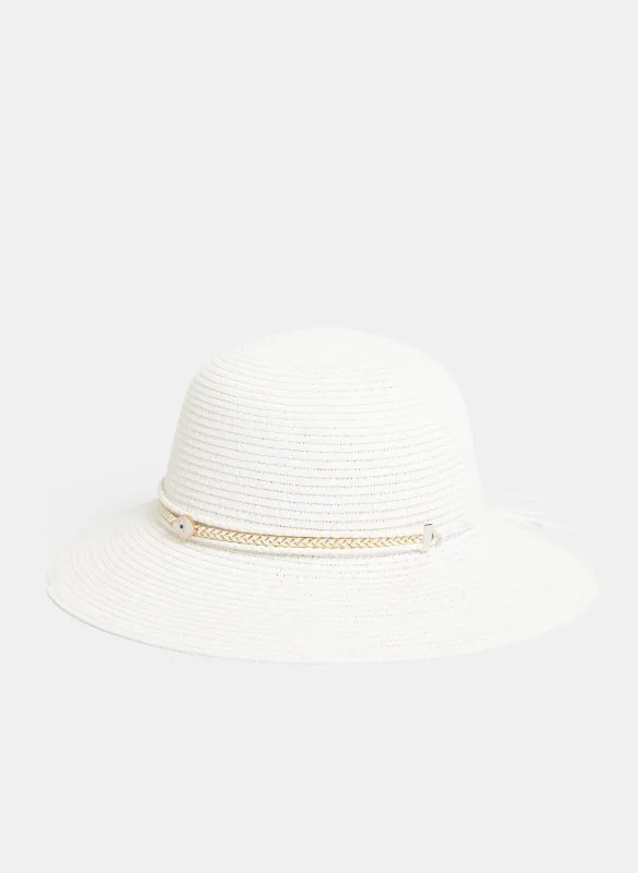 Straw Cloche Hat sold by Laura