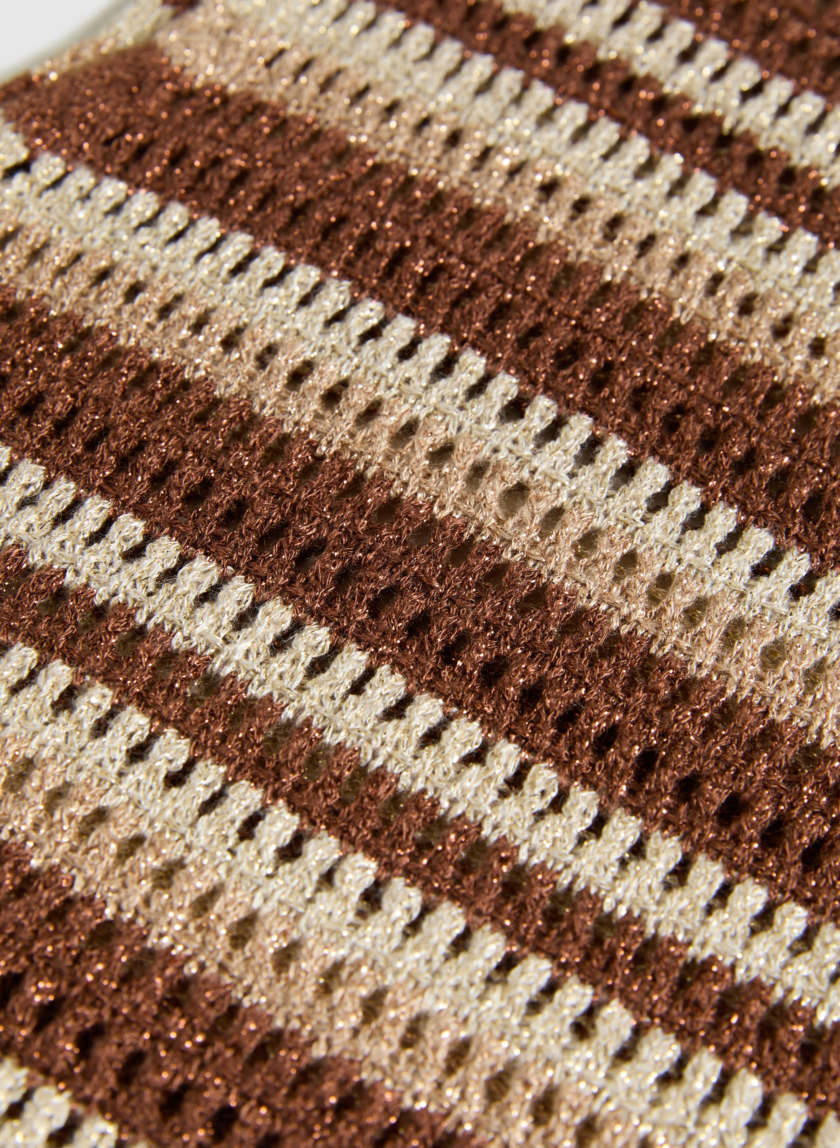 Striped Crochet Knit Top sold by Laura product image thumbnail 3