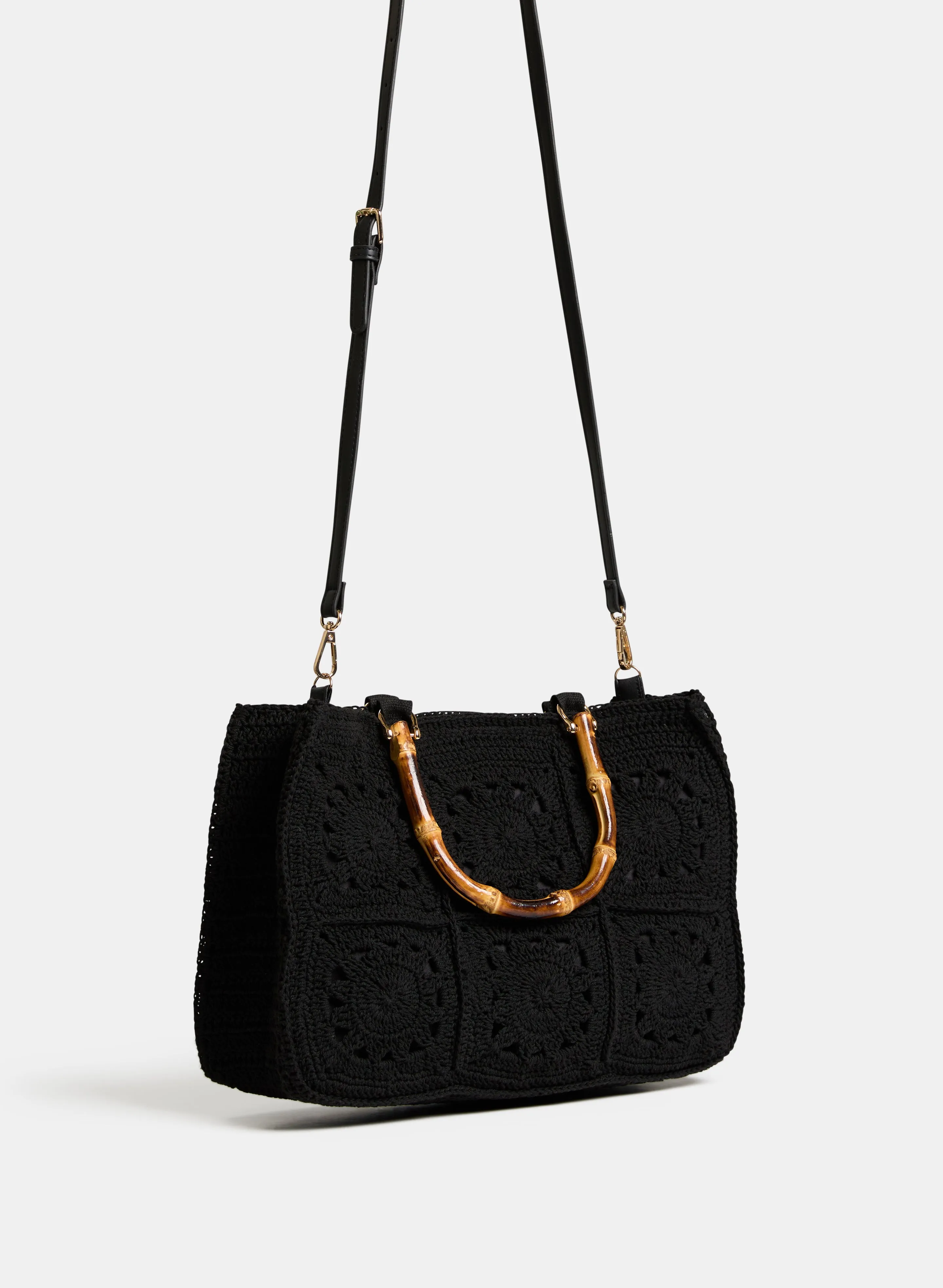Bamboo Top Handle Bag sold by Laura product image thumbnail 3