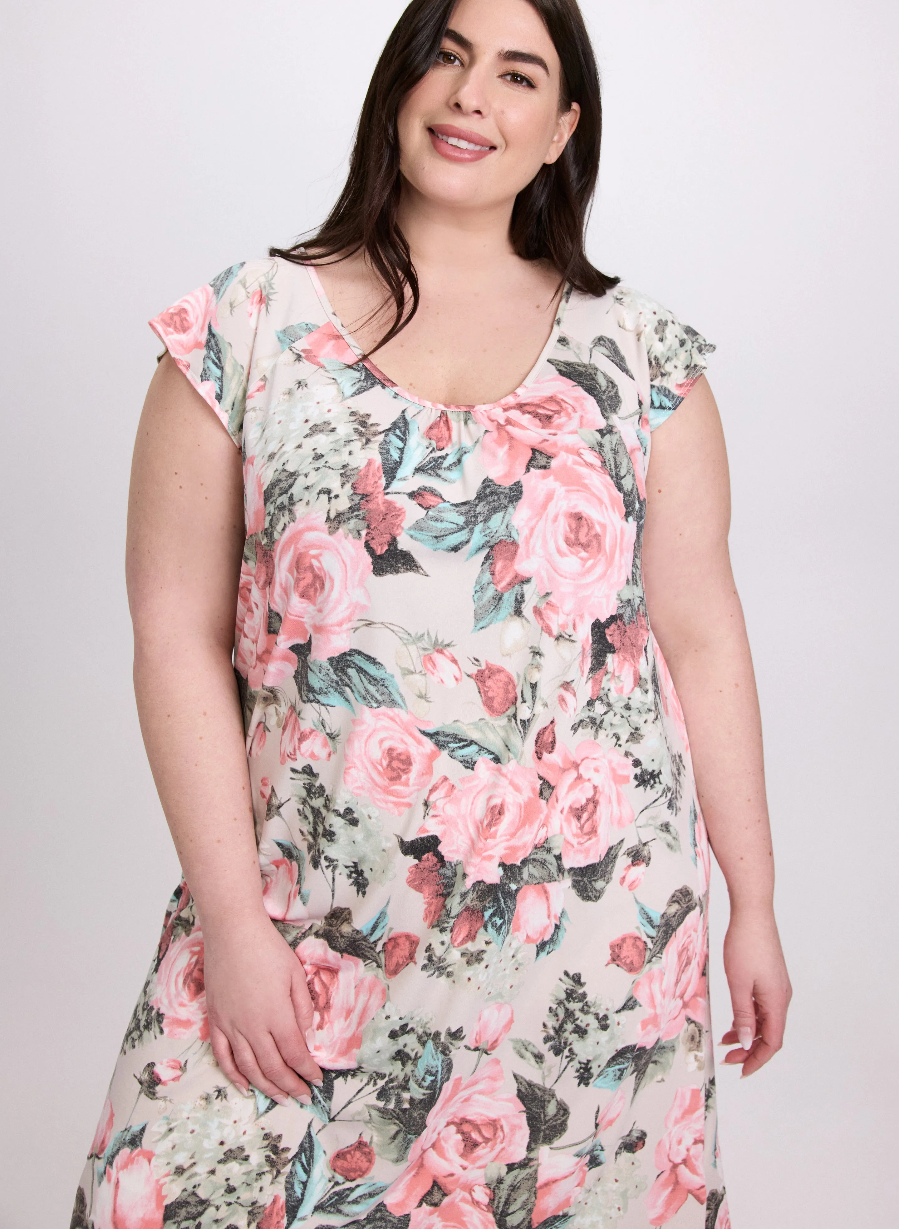 Rose Print Nightgown sold by Laura product image thumbnail 4