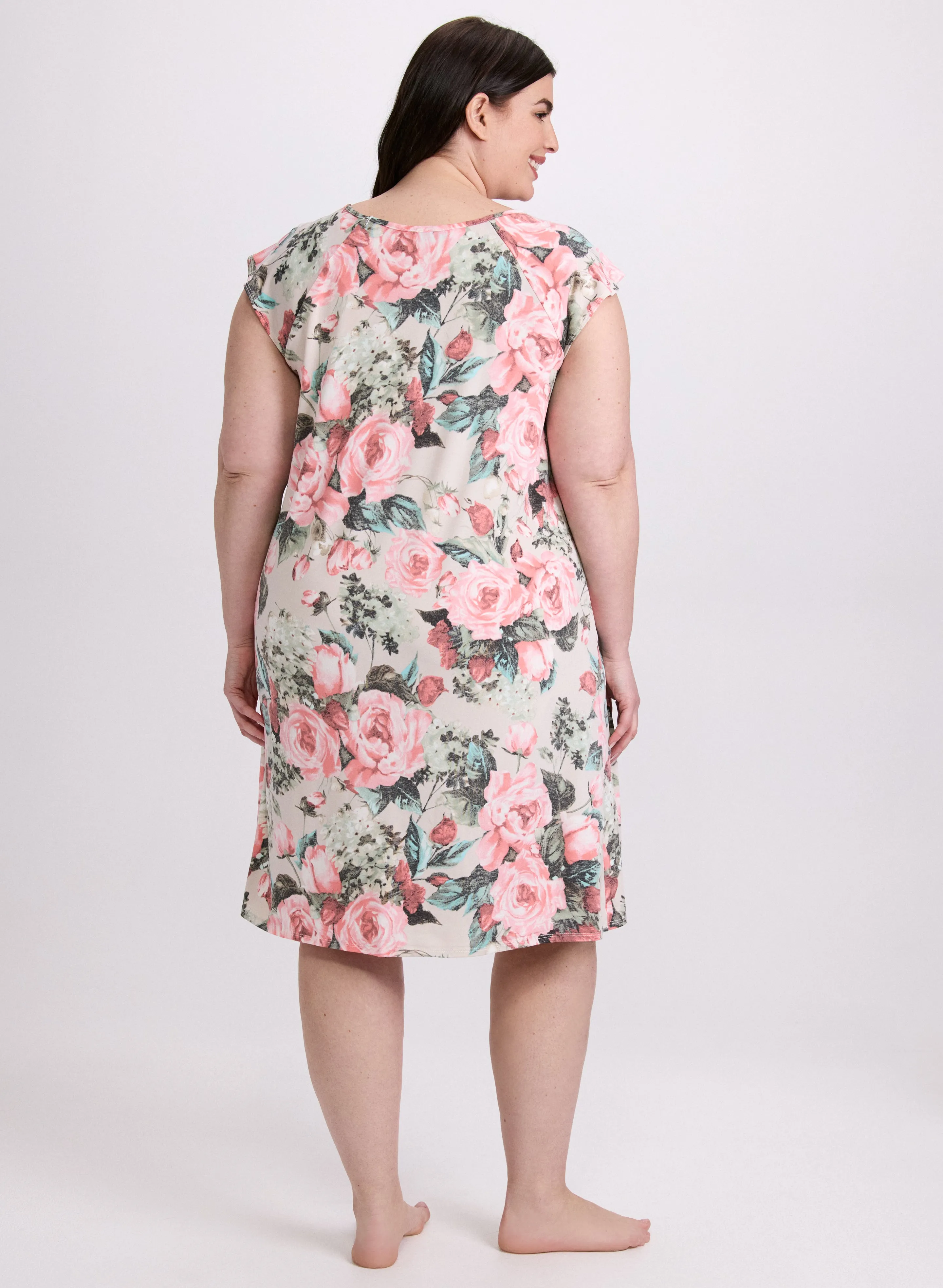 Rose Print Nightgown sold by Laura product image thumbnail 3