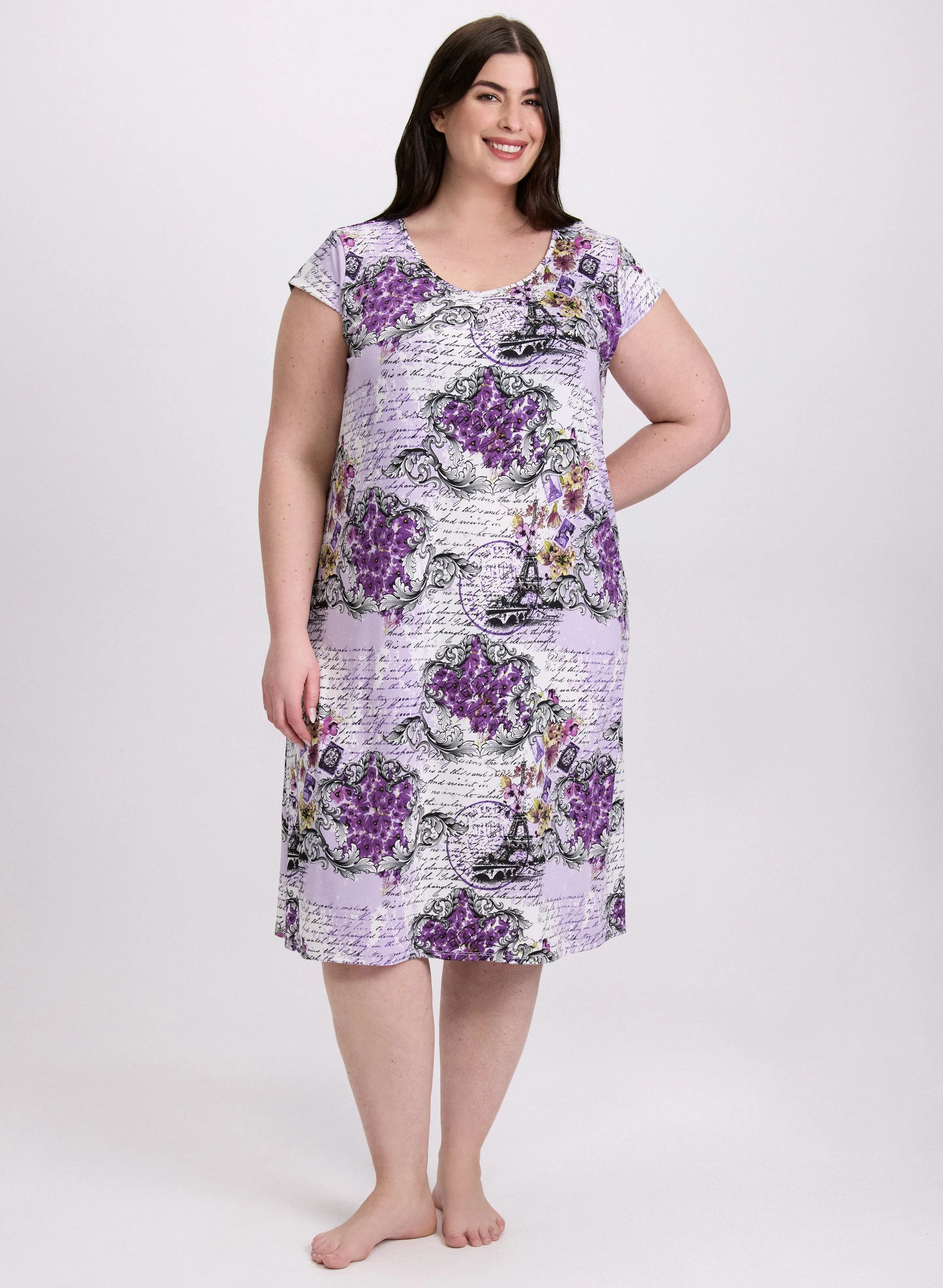 Mixed Floral Nightgown sold by Laura