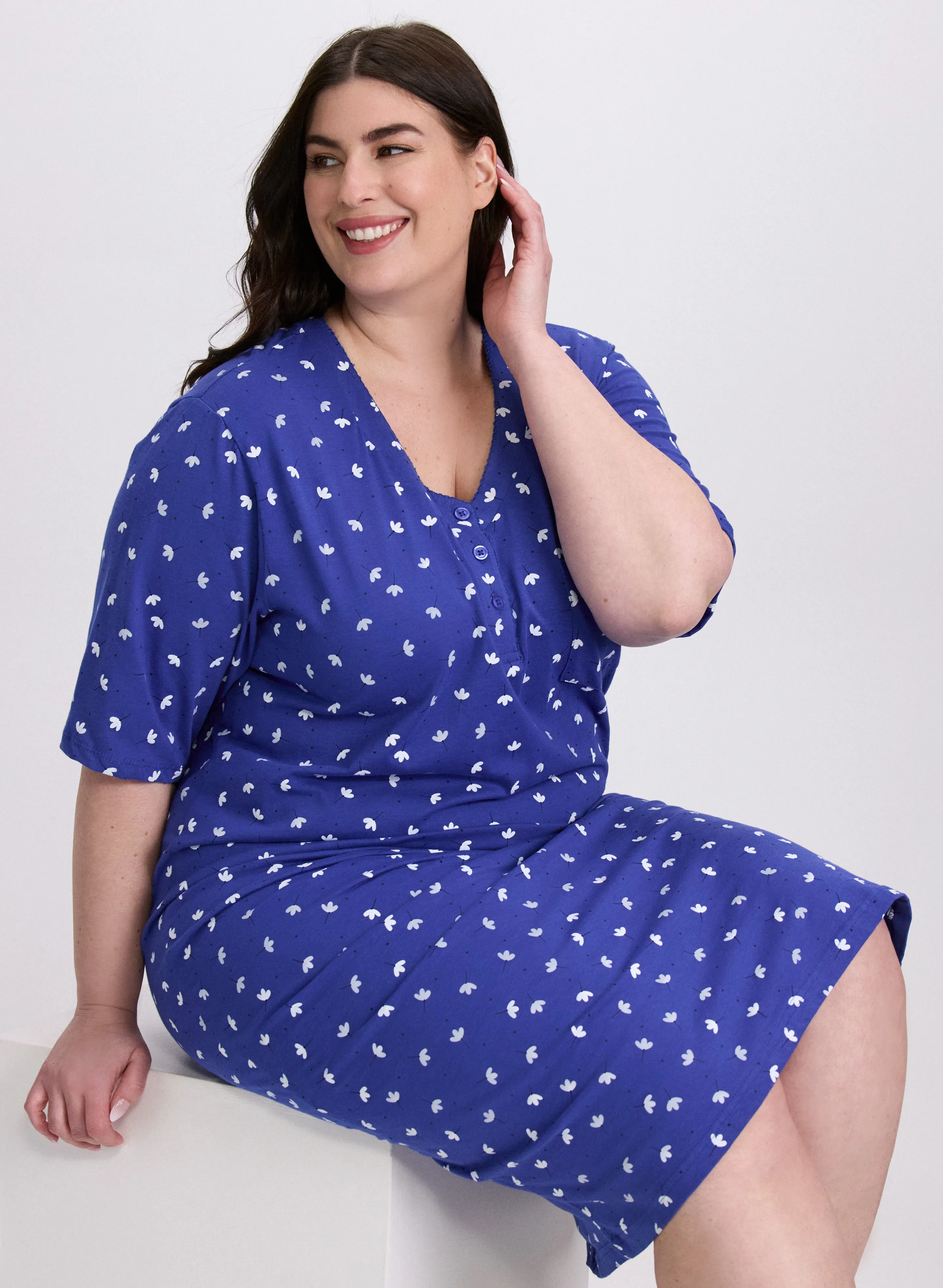 Floral Print Nightgown sold by Laura product image thumbnail 2