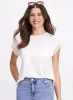 Crochet Trim T-Shirt sold by Laura