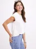 Crochet Trim T-Shirt sold by Laura