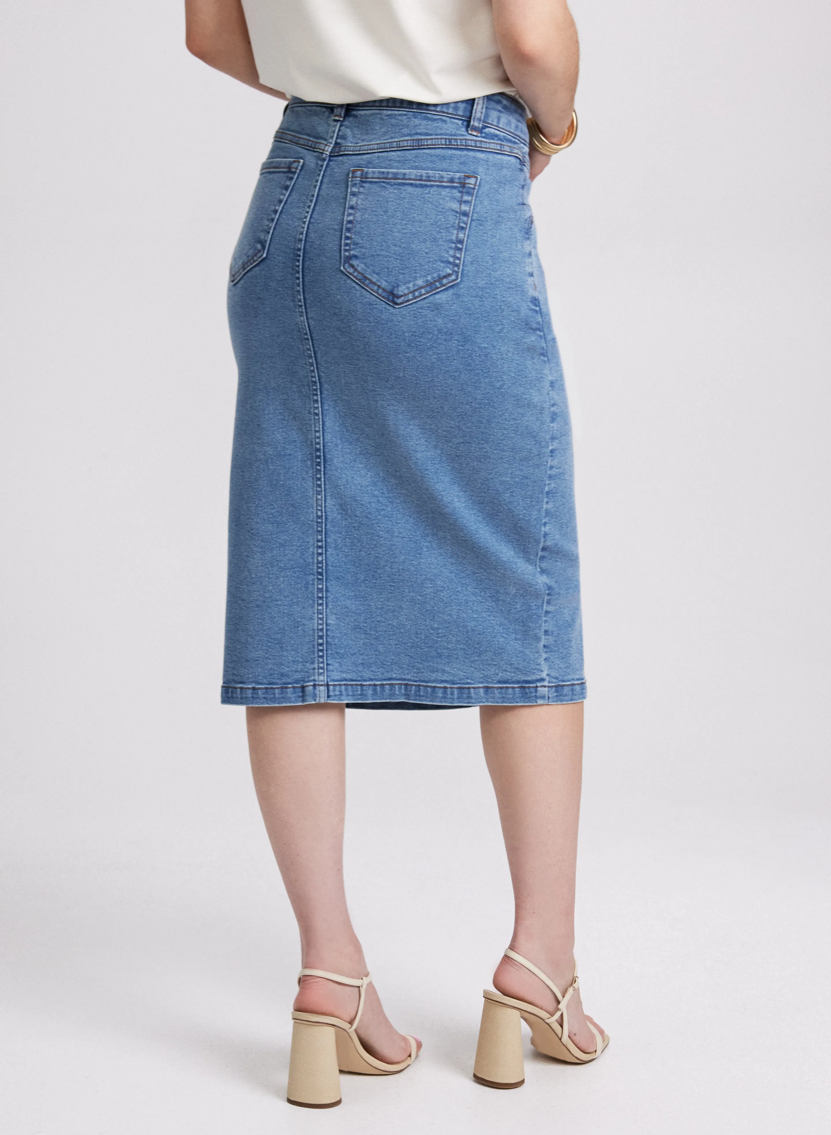 Denim Midi Skirt sold by Laura product image thumbnail 3